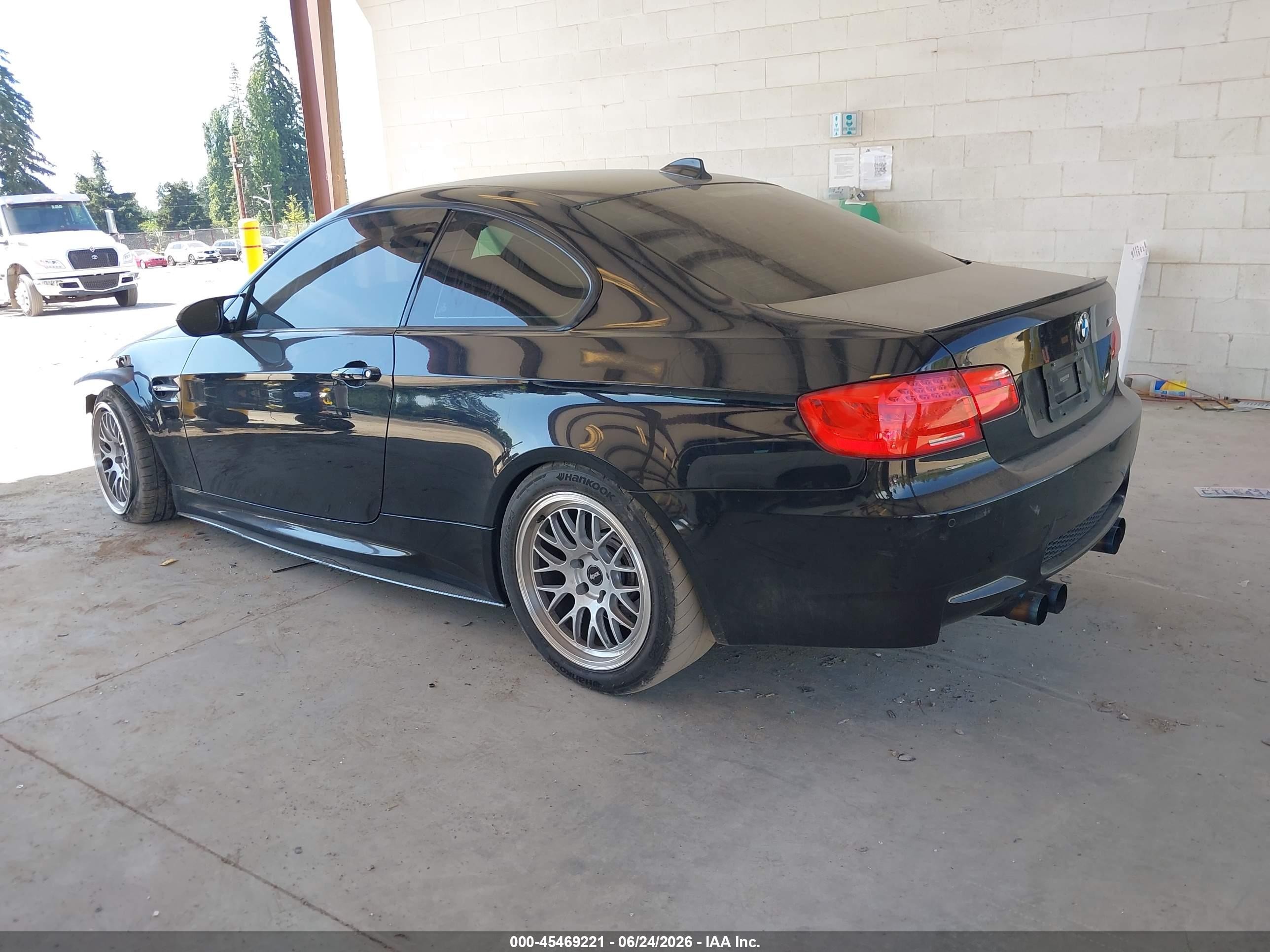 2012 Bmw M3   Black vin: WBSKG9C57CE798092