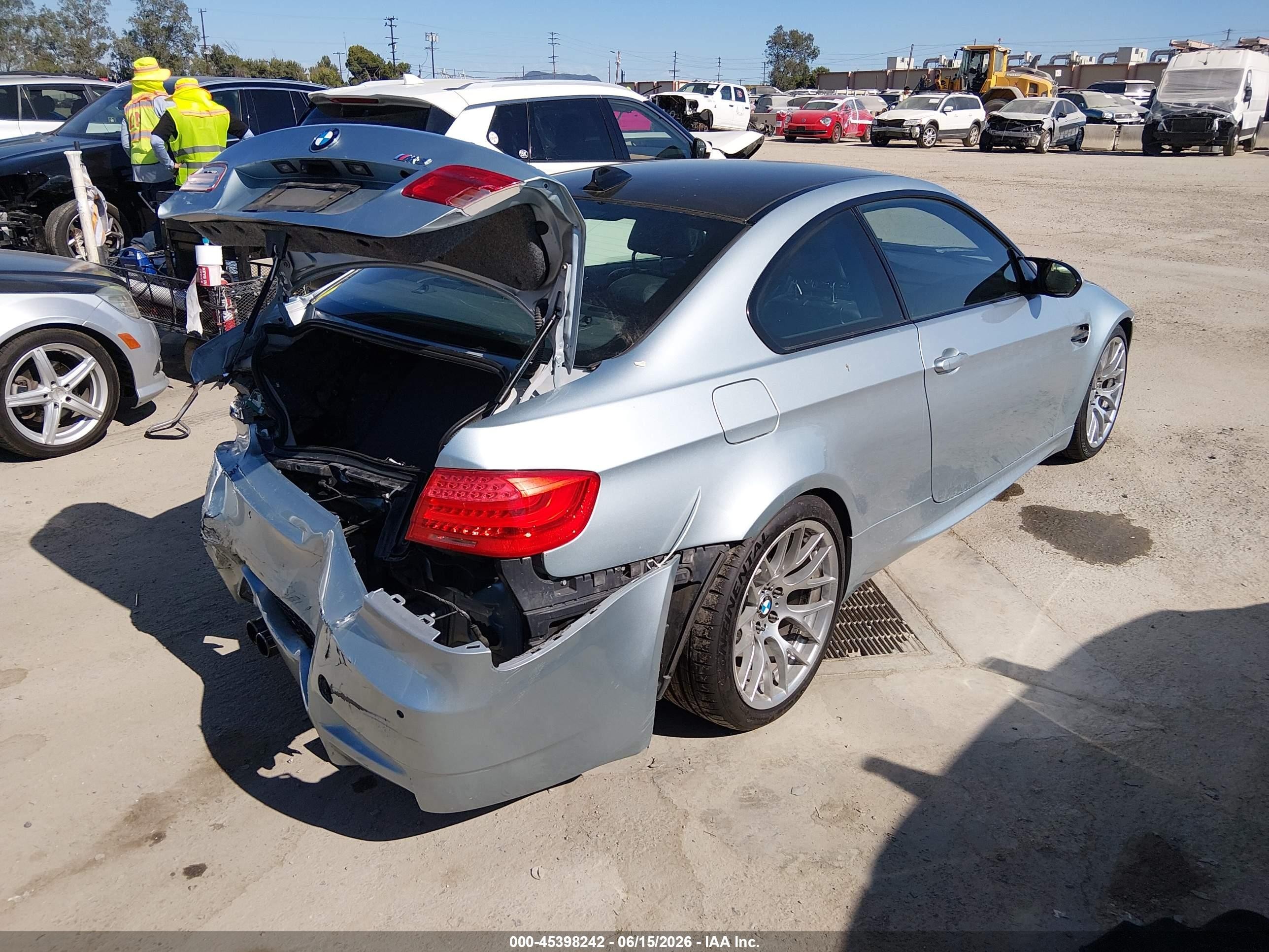 2011 Bmw M3   Light Blue vin: WBSKG9C58BE645431