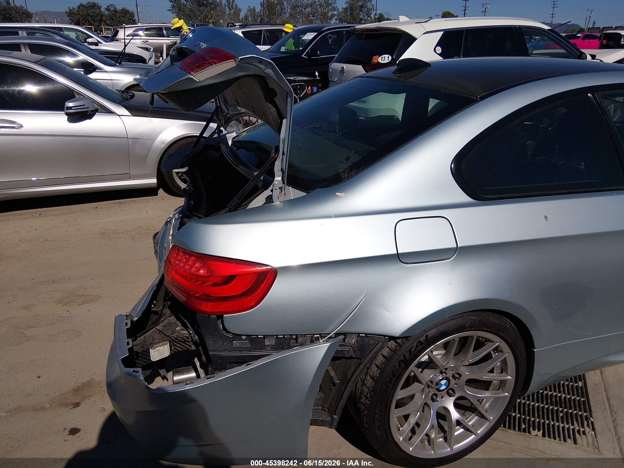 2011 Bmw M3   Light Blue vin: WBSKG9C58BE645431