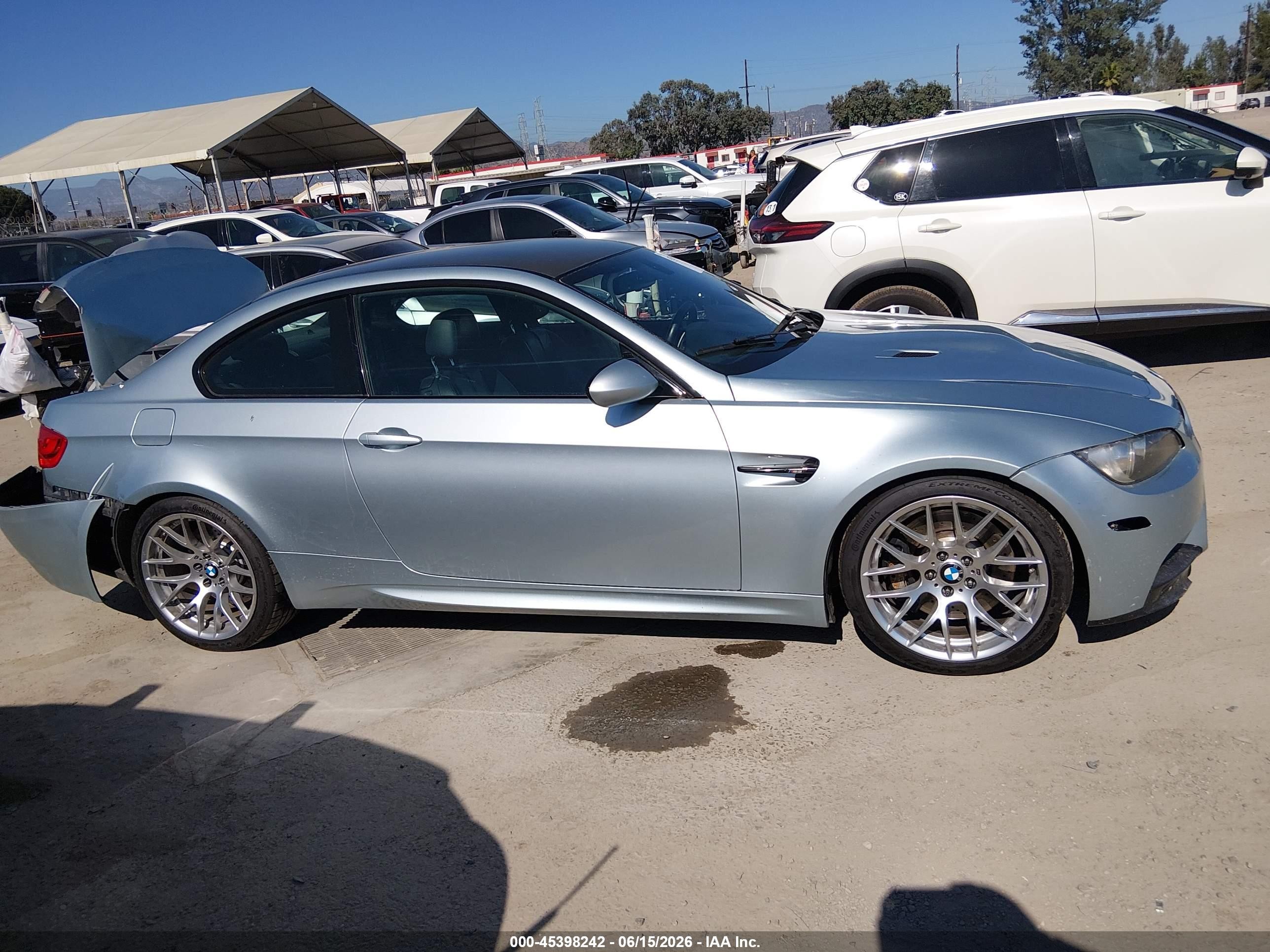 2011 Bmw M3   Light Blue vin: WBSKG9C58BE645431