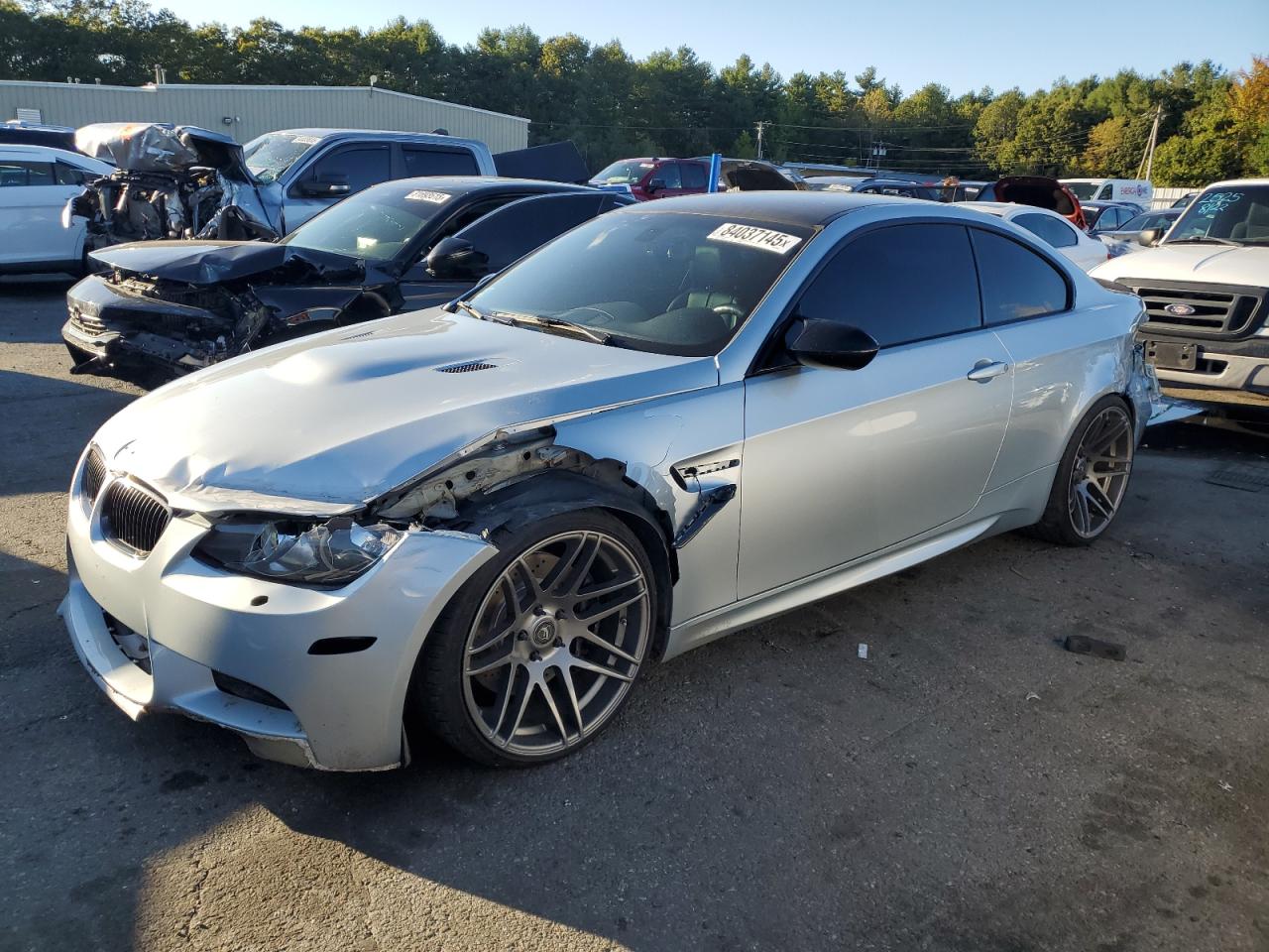 2011 Bmw M3 Silver vin: WBSKG9C58BE797130