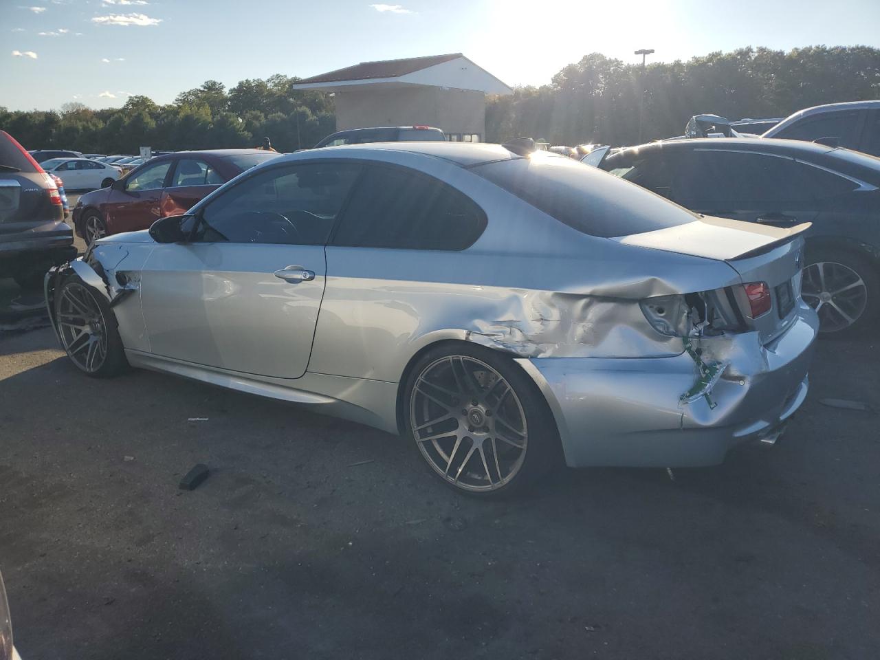 2011 Bmw M3 Silver vin: WBSKG9C58BE797130