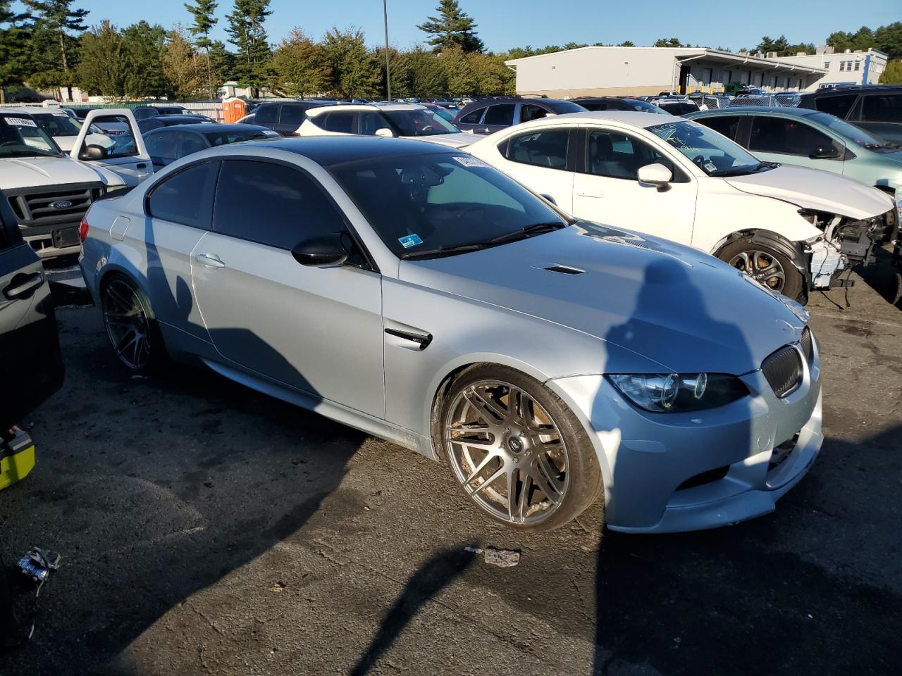 2011 Bmw M3 Silver vin: WBSKG9C58BE797130