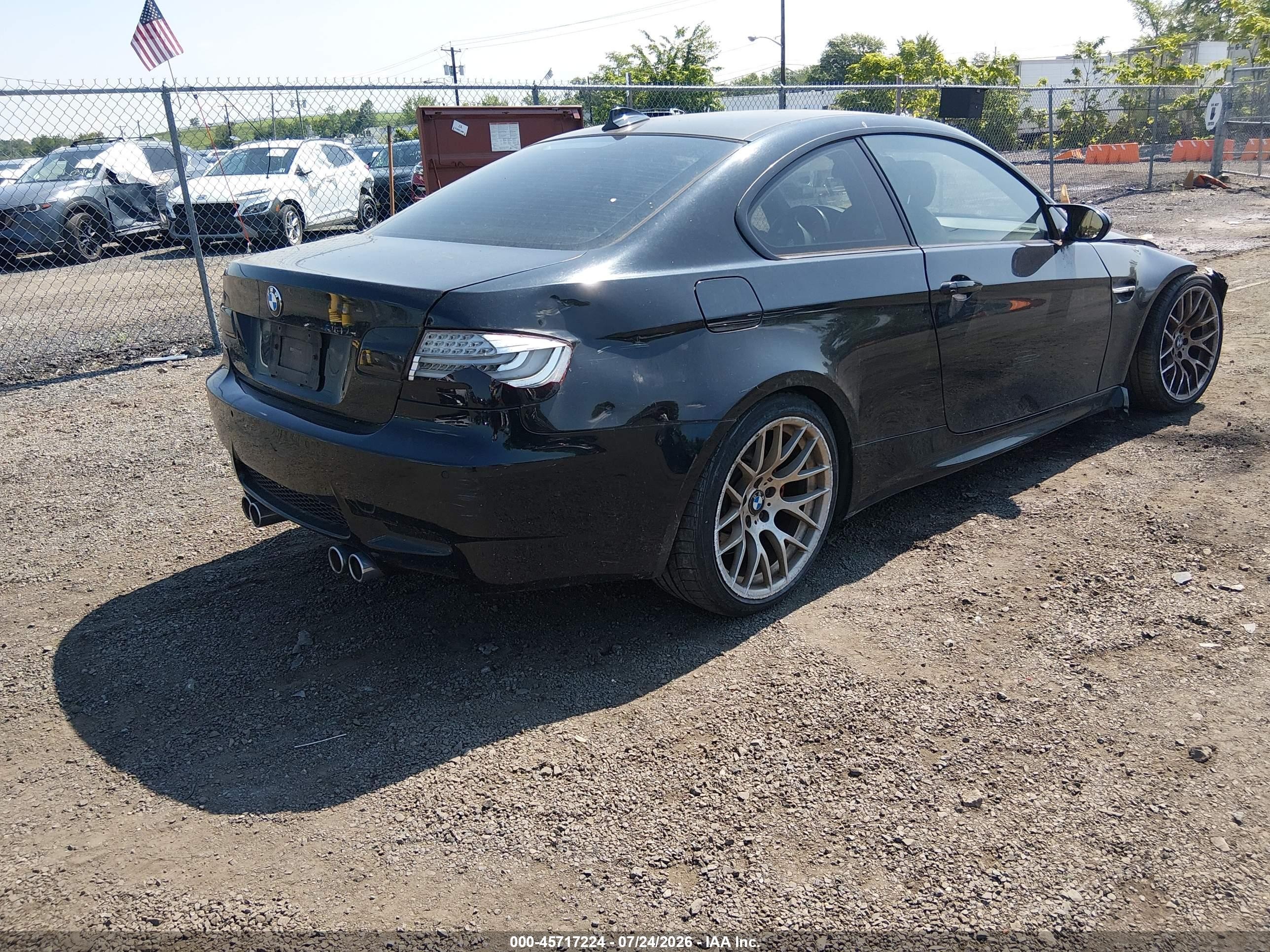 2011 Bmw M3 Black vin: WBSKG9C59BE796925