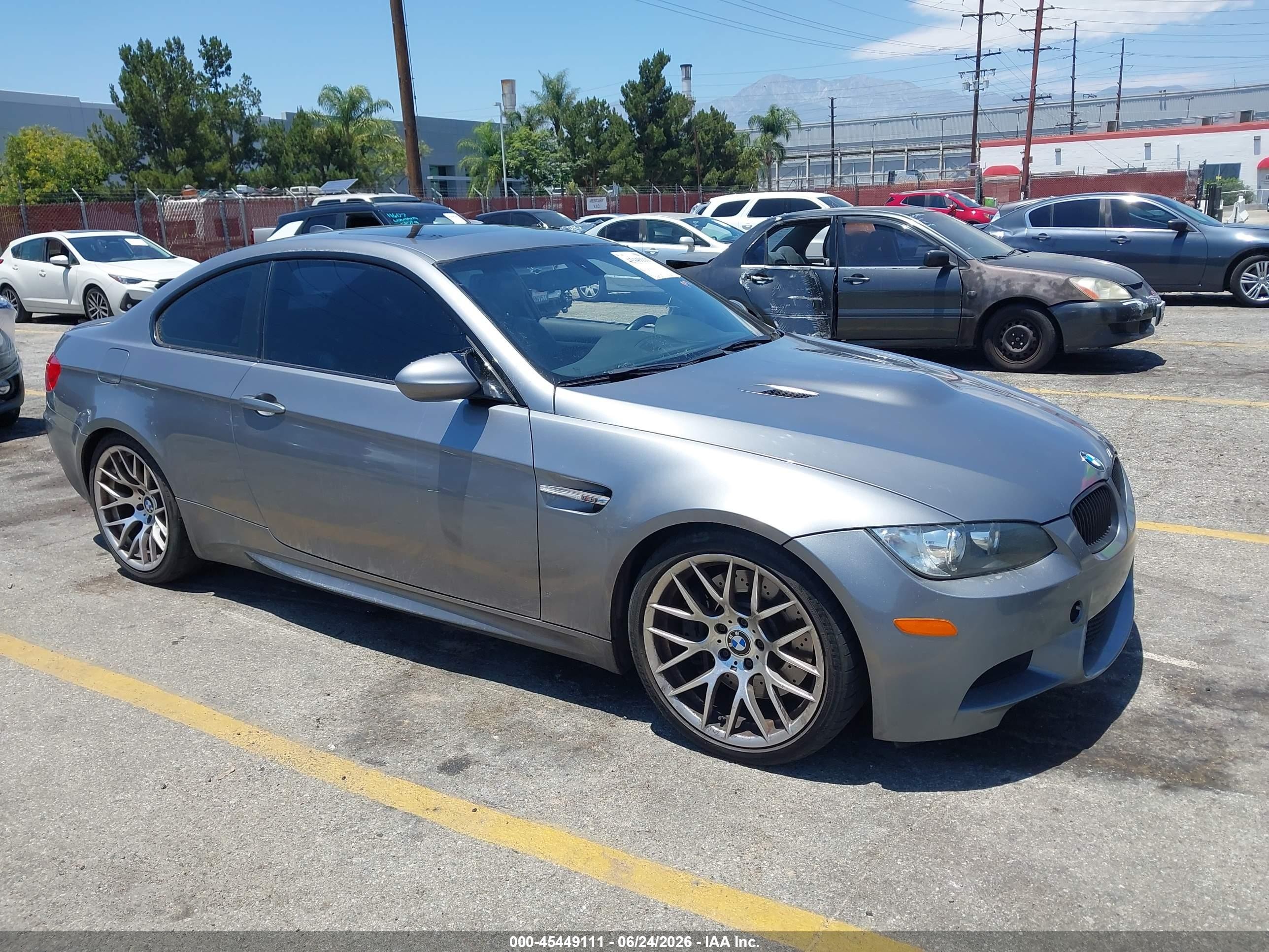 2012 Bmw M3 Gray vin: WBSKG9C5XCE798944