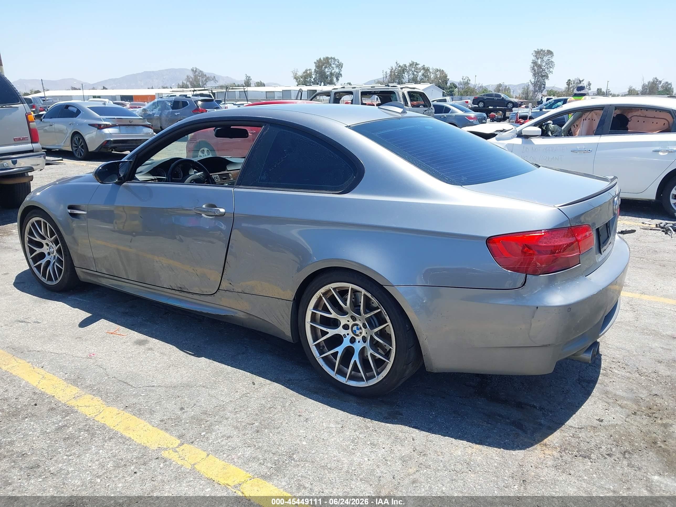 2012 Bmw M3 Gray vin: WBSKG9C5XCE798944