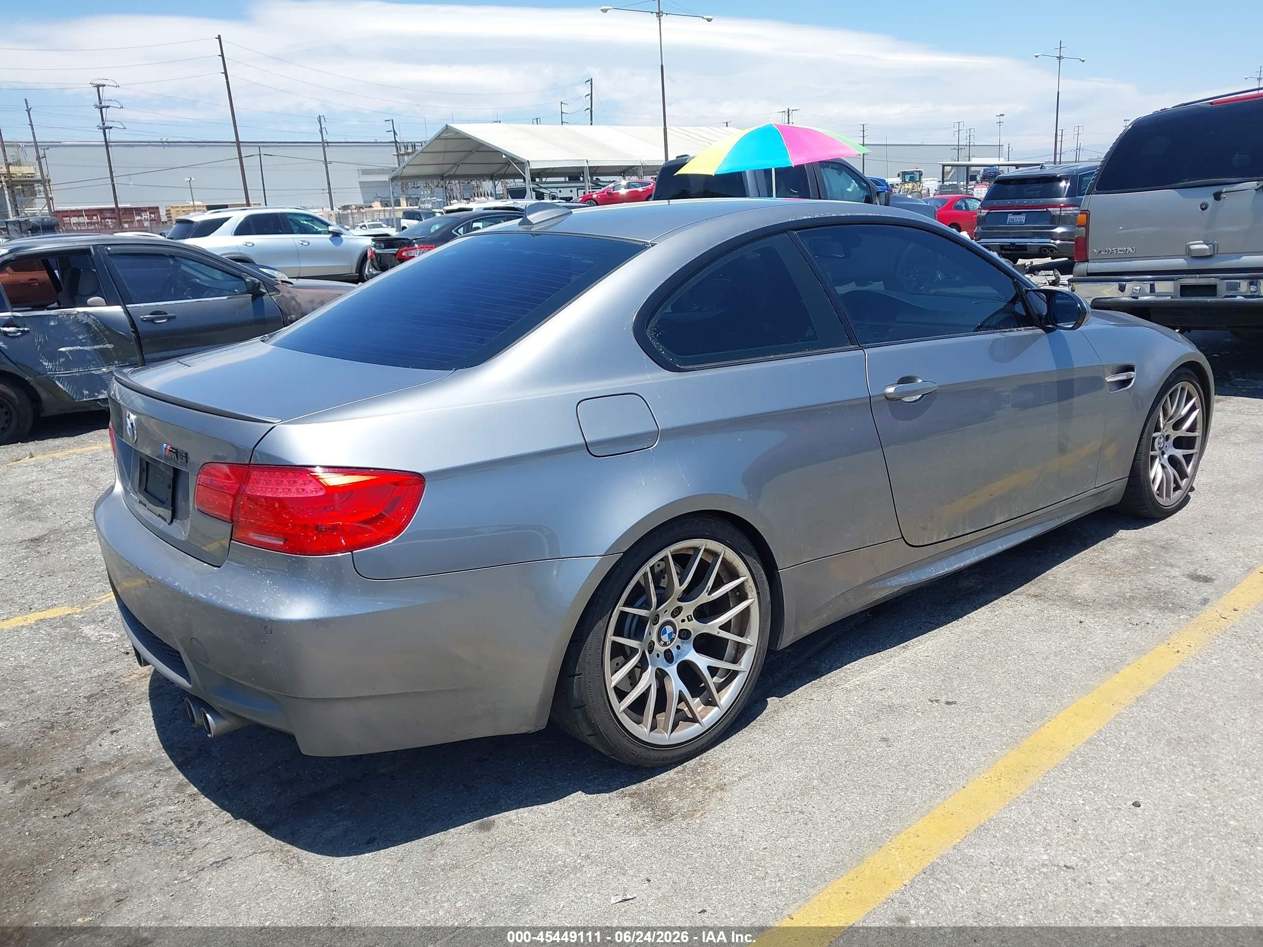 2012 Bmw M3 Gray vin: WBSKG9C5XCE798944