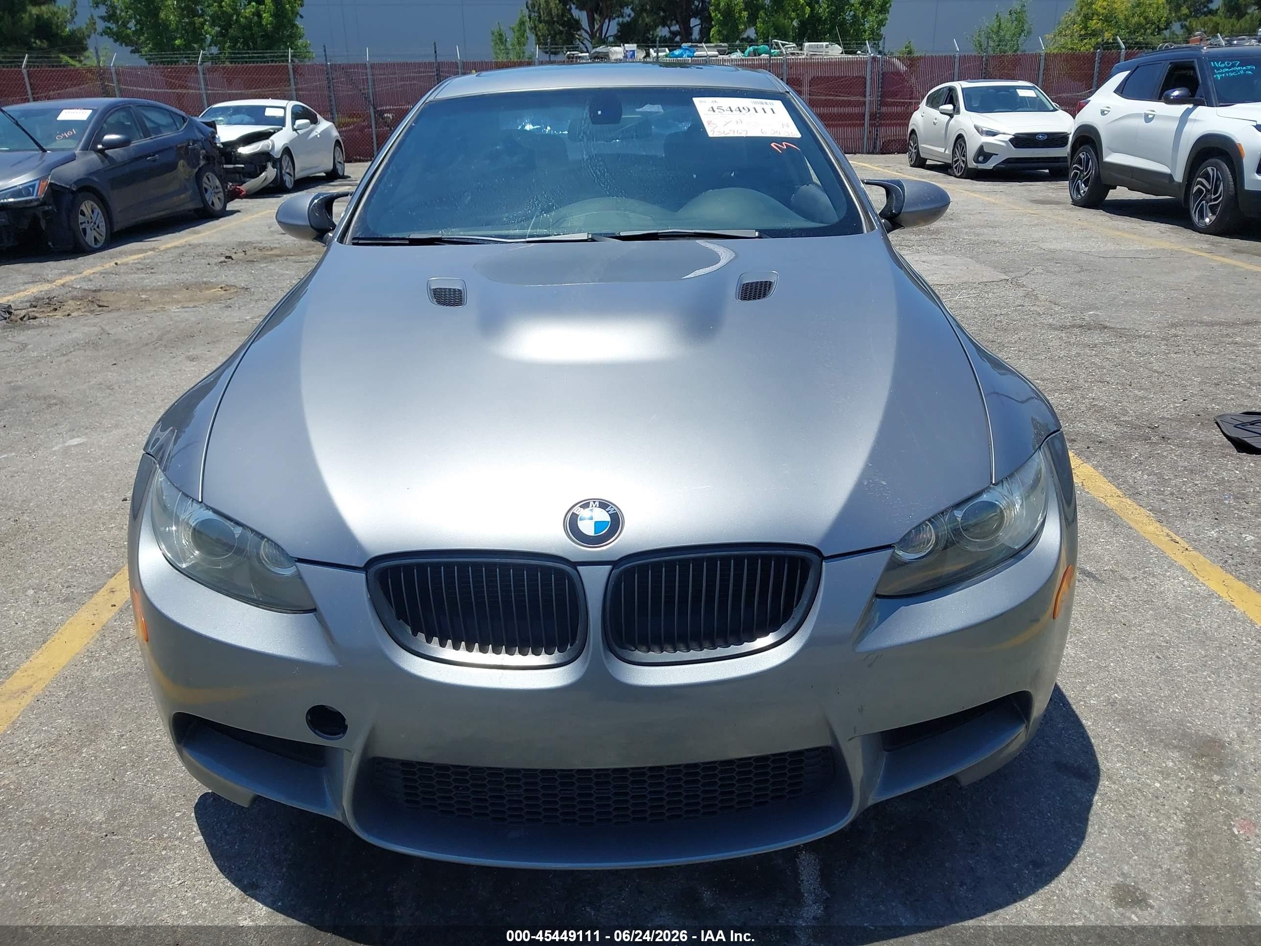 2012 Bmw M3 Gray vin: WBSKG9C5XCE798944