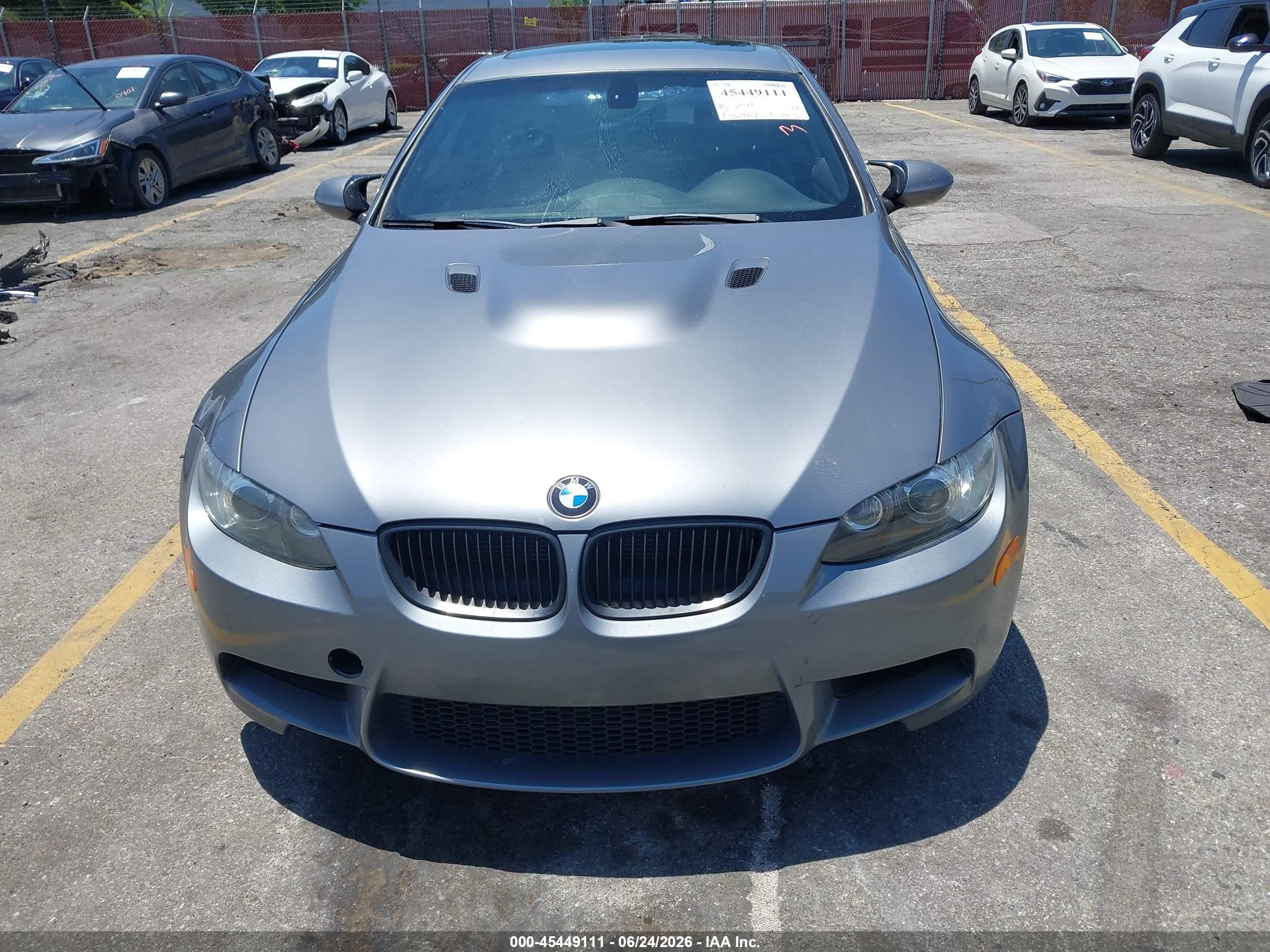2012 Bmw M3 Gray vin: WBSKG9C5XCE798944