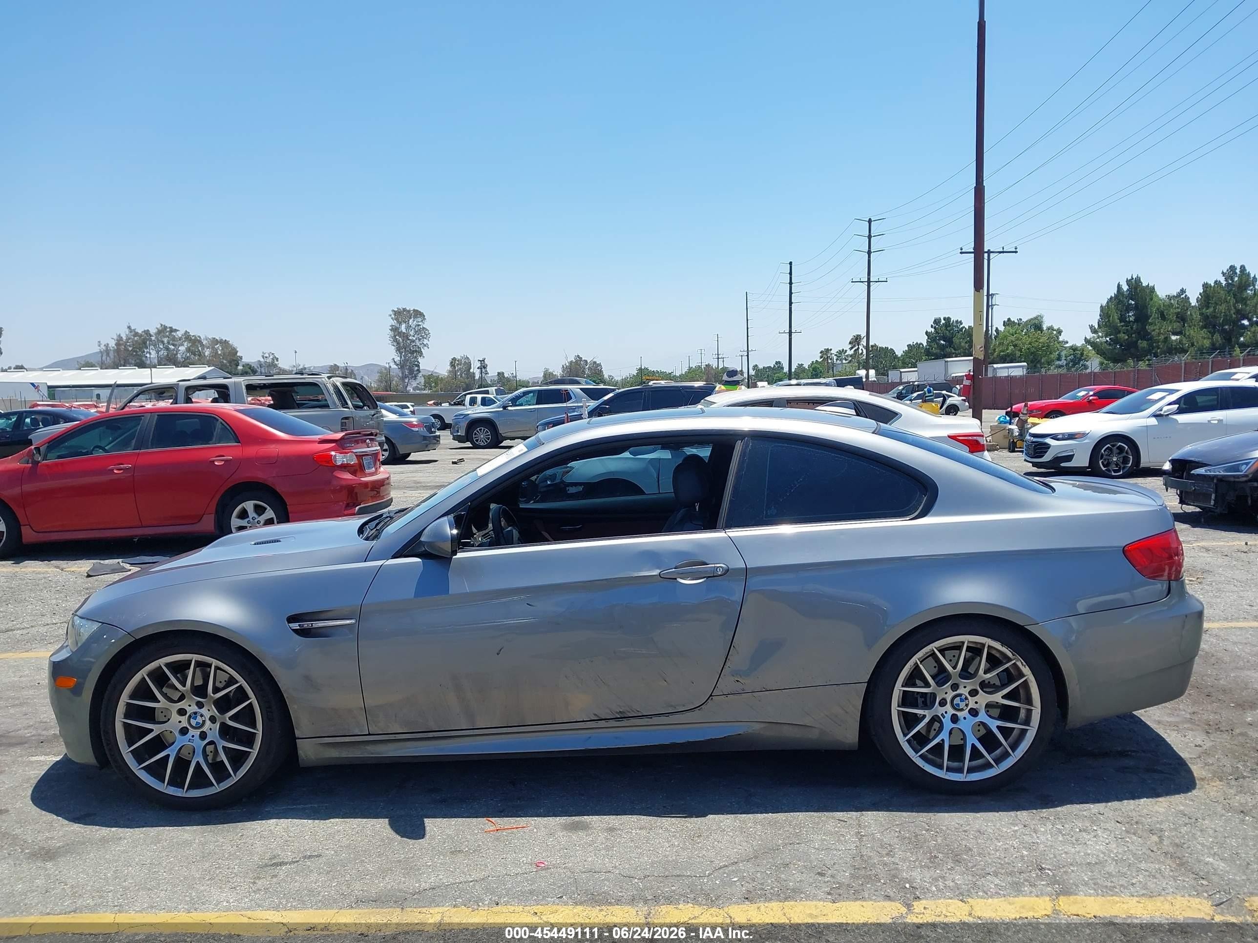 2012 Bmw M3 Gray vin: WBSKG9C5XCE798944