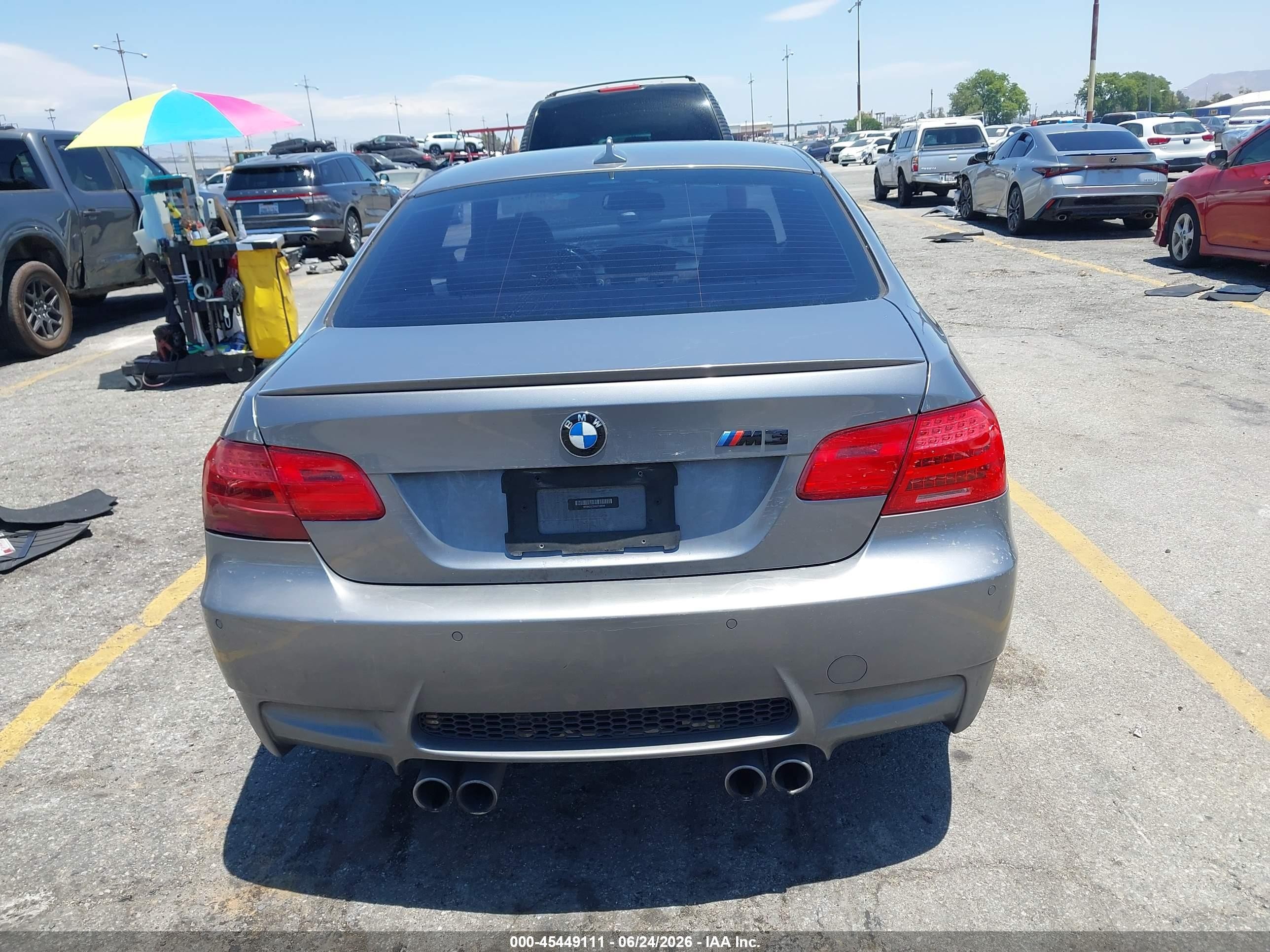 2012 Bmw M3 Gray vin: WBSKG9C5XCE798944