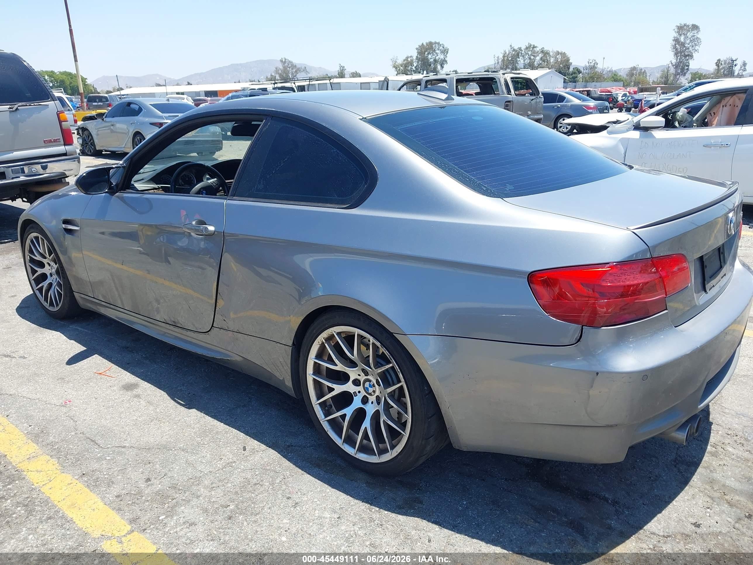 2012 Bmw M3 Gray vin: WBSKG9C5XCE798944