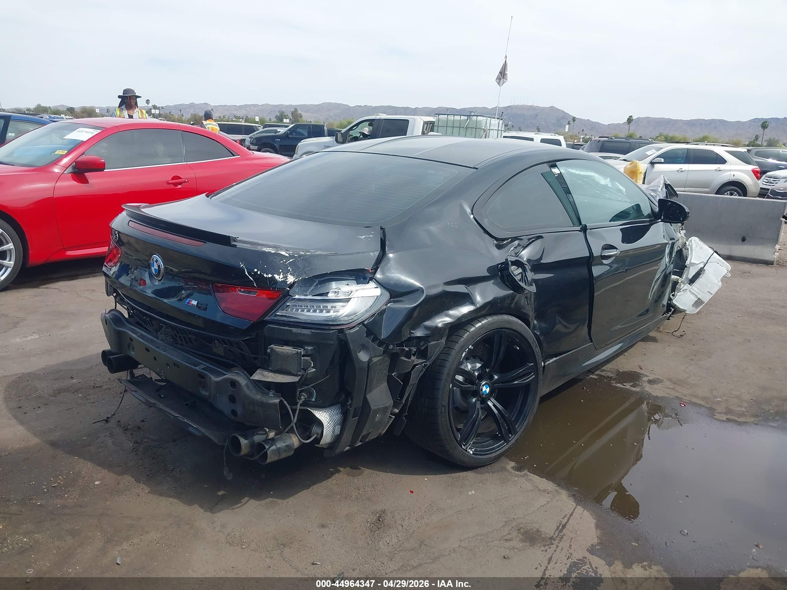 2014 Bmw M6   Black vin: WBSLX9C54ED160511
