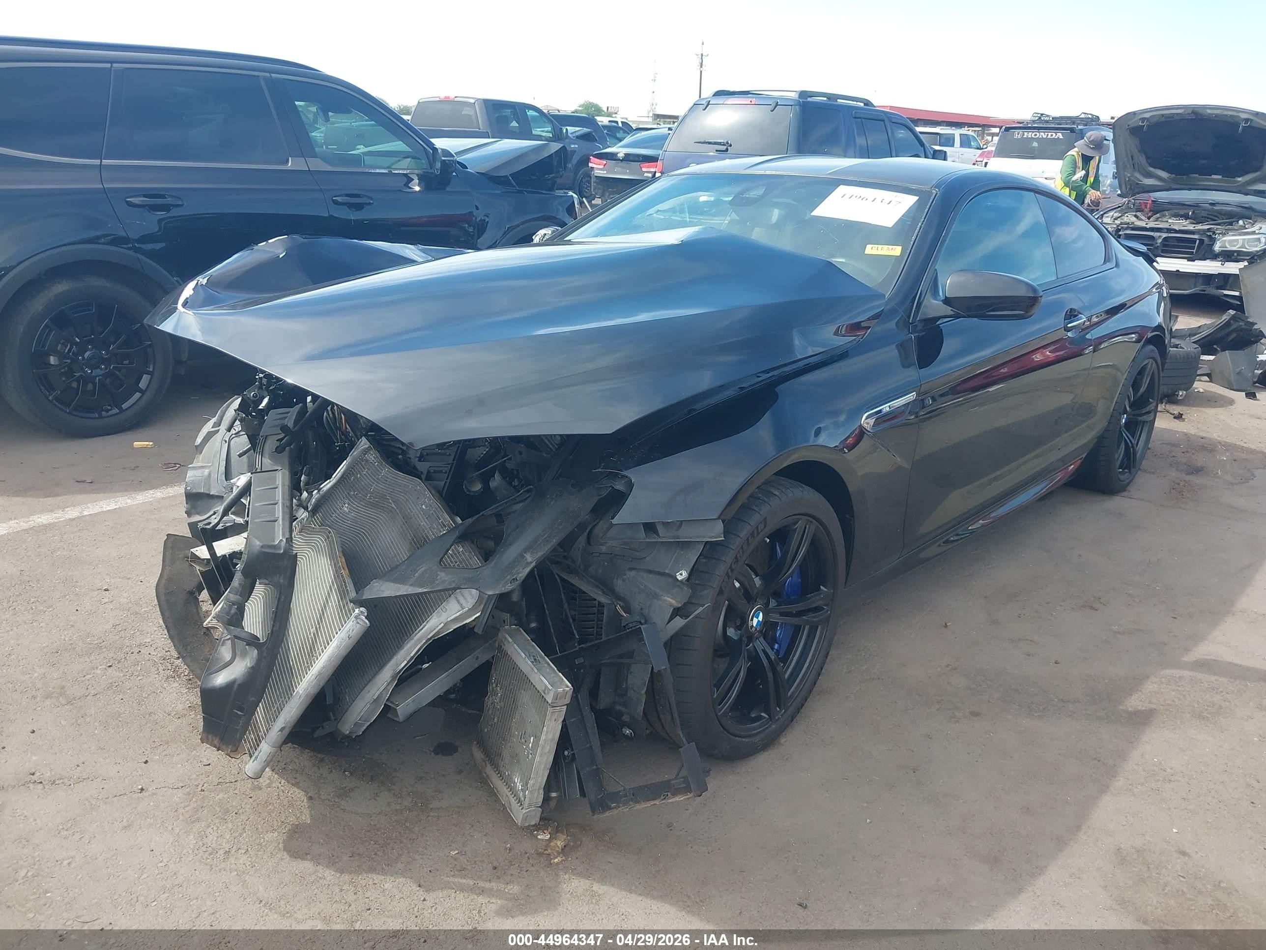 2014 Bmw M6   Black vin: WBSLX9C54ED160511