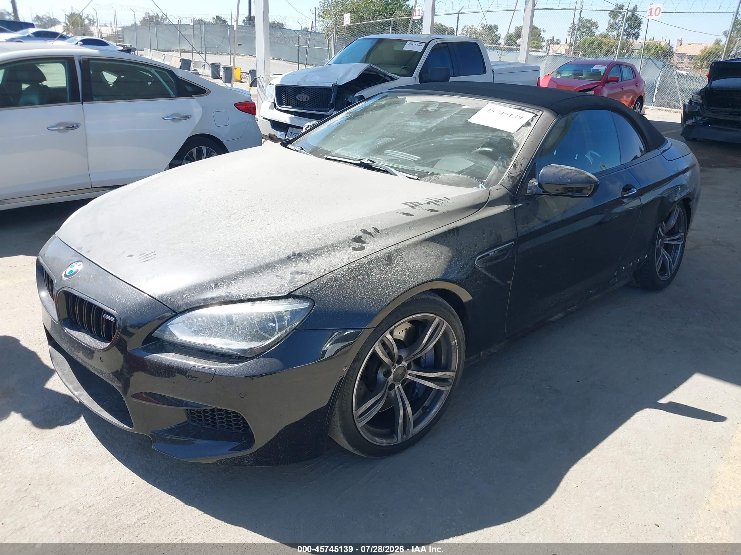 2015 Bmw M6   Black vin: WBSLZ9C51FD651260