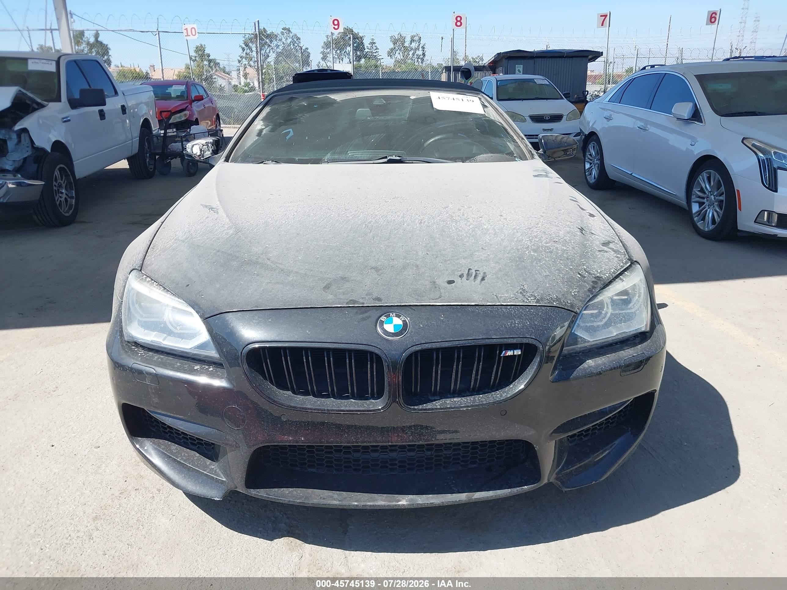 2015 Bmw M6   Black vin: WBSLZ9C51FD651260