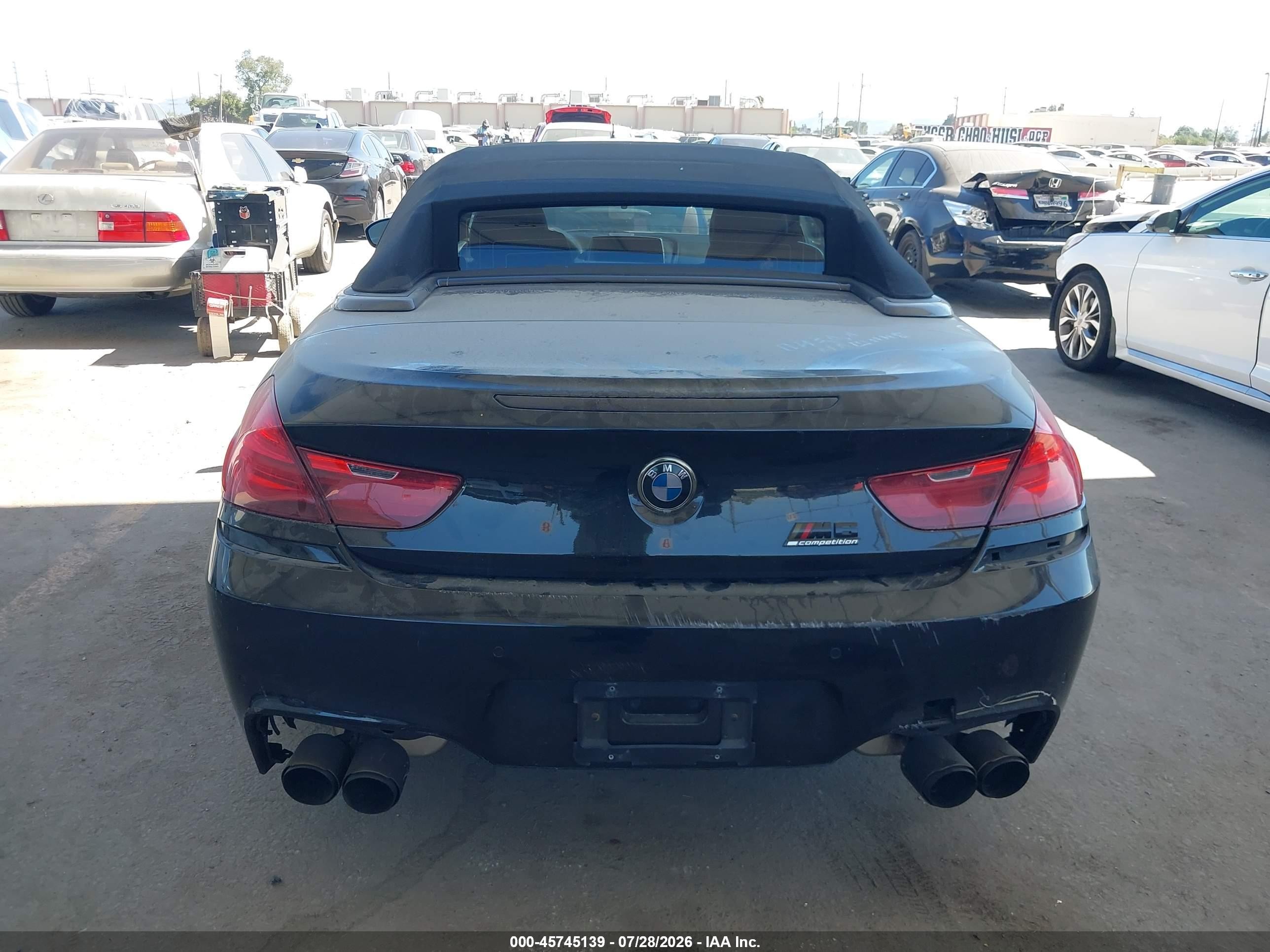 2015 Bmw M6   Black vin: WBSLZ9C51FD651260