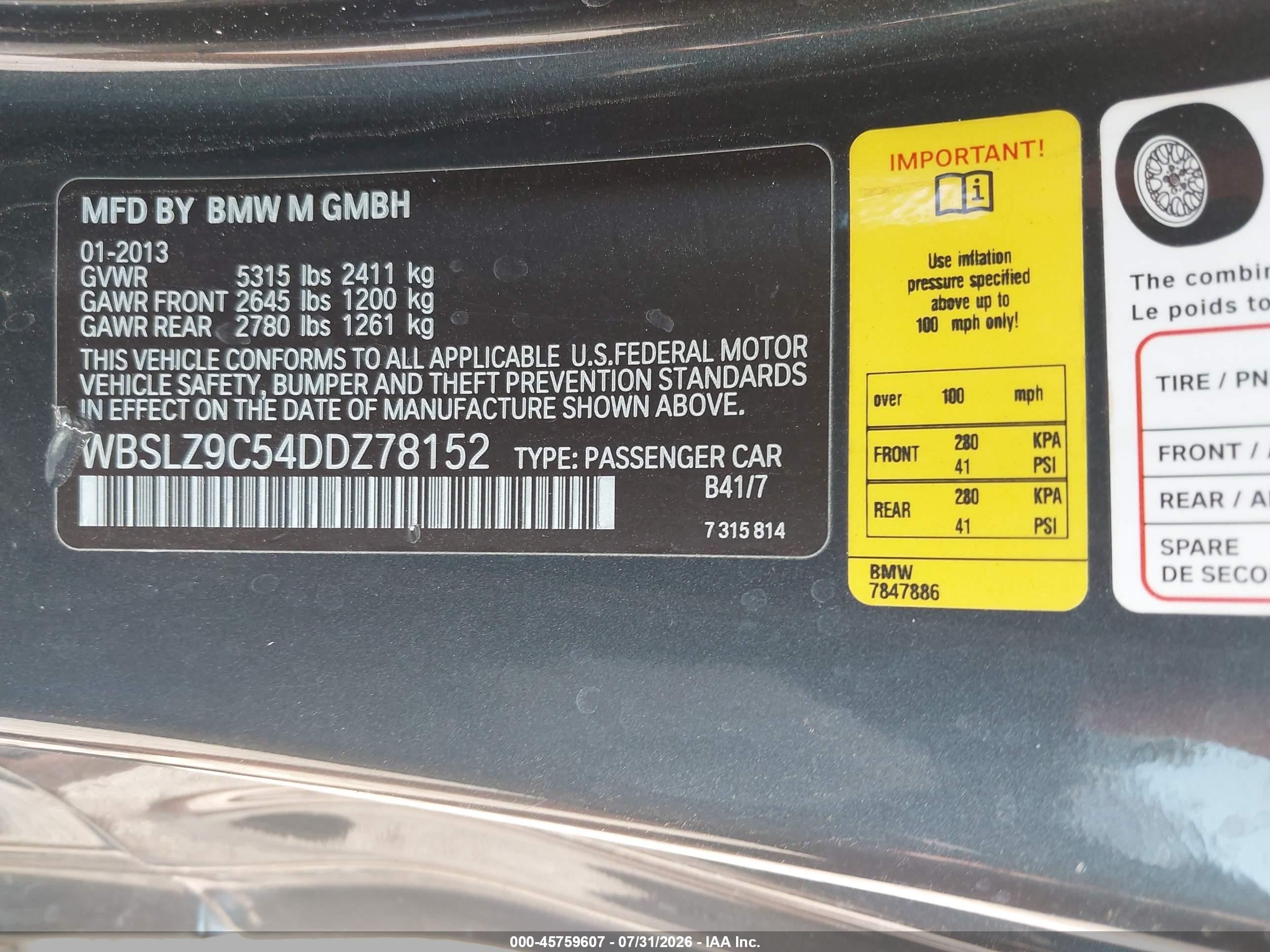 2013 Bmw M6   Cream vin: WBSLZ9C54DDZ78152