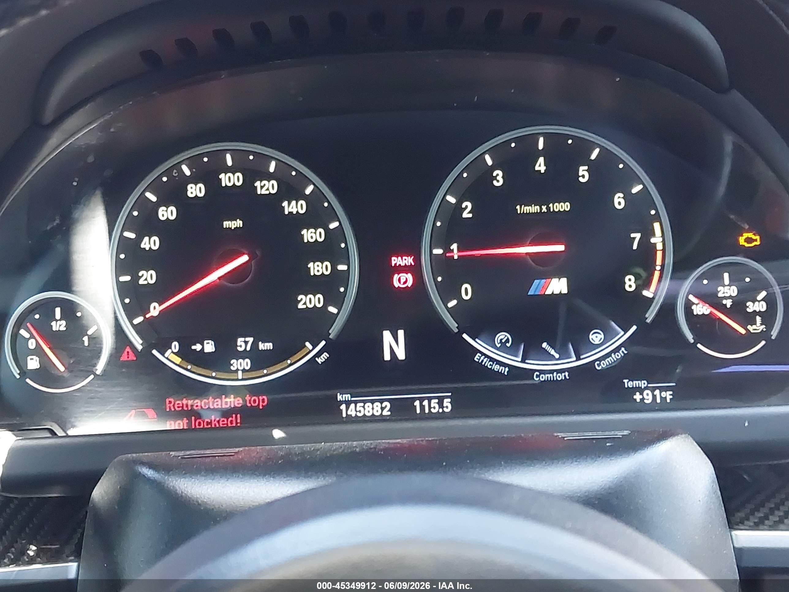 2012 Bmw M6   Blue vin: WBSLZ9C59CC985506