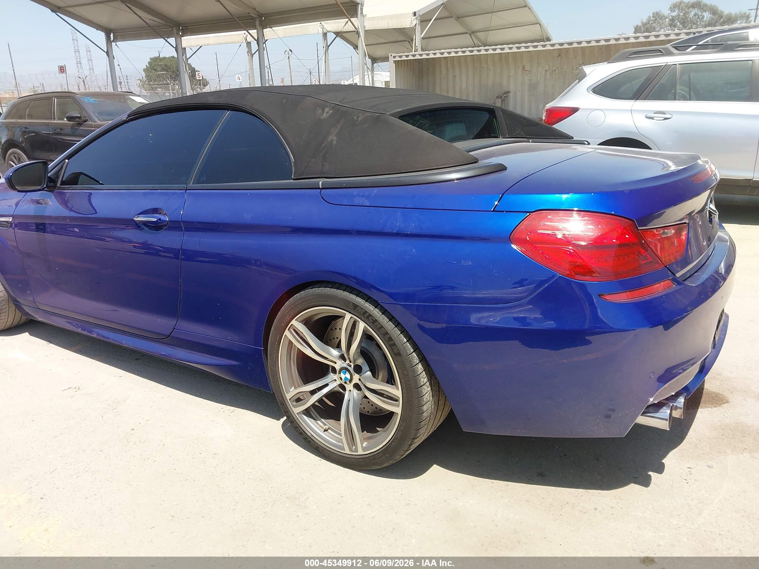 2012 Bmw M6   Blue vin: WBSLZ9C59CC985506