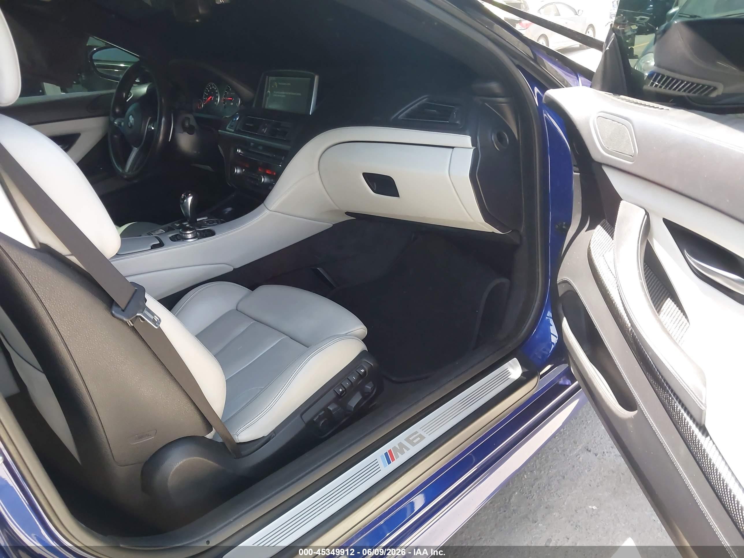 2012 Bmw M6   Blue vin: WBSLZ9C59CC985506