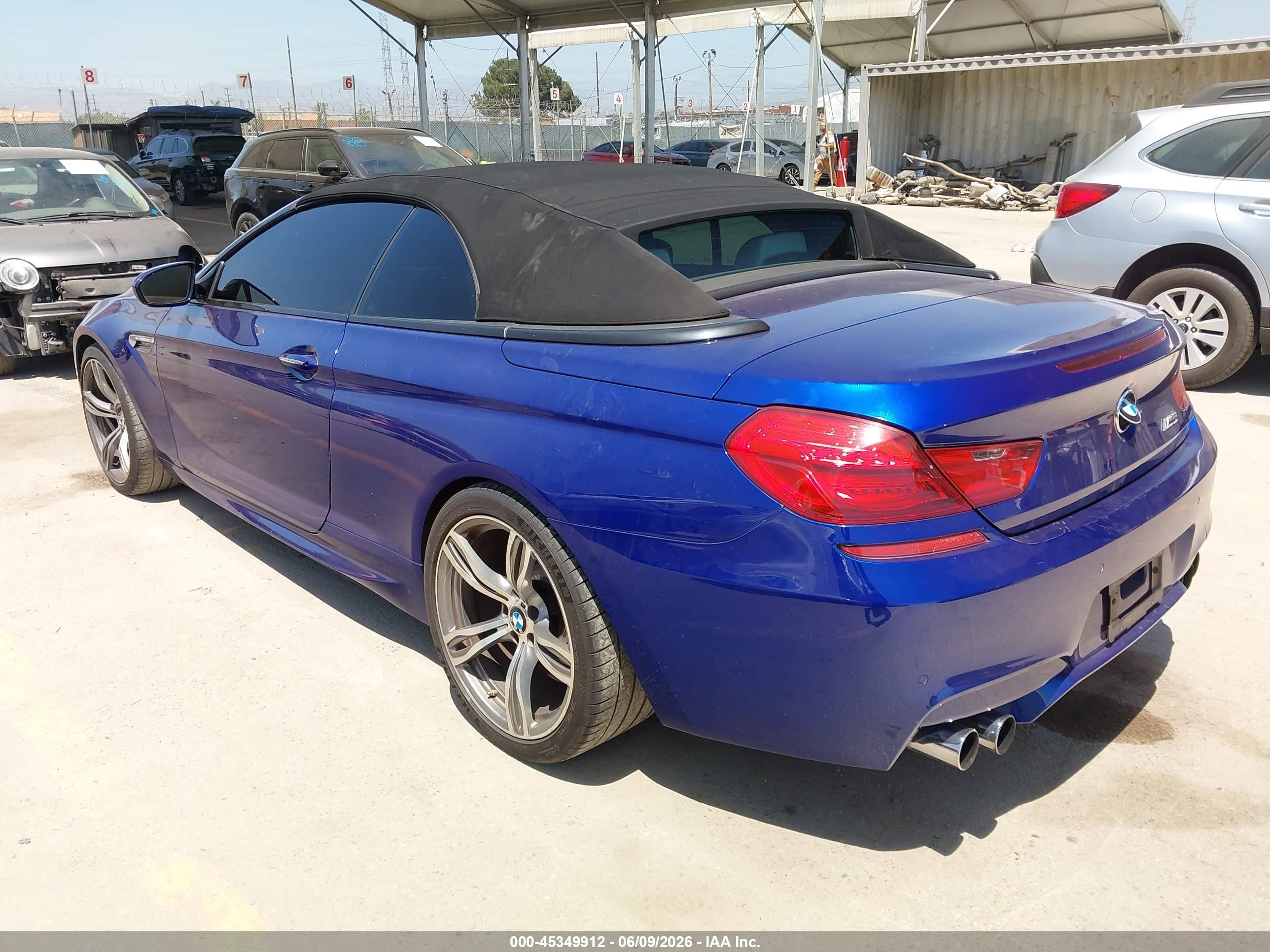2012 Bmw M6   Blue vin: WBSLZ9C59CC985506