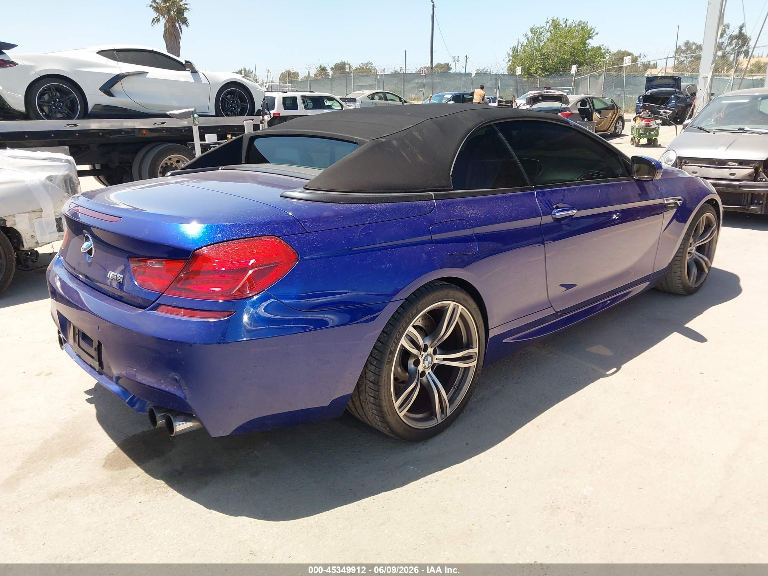 2012 Bmw M6   Blue vin: WBSLZ9C59CC985506