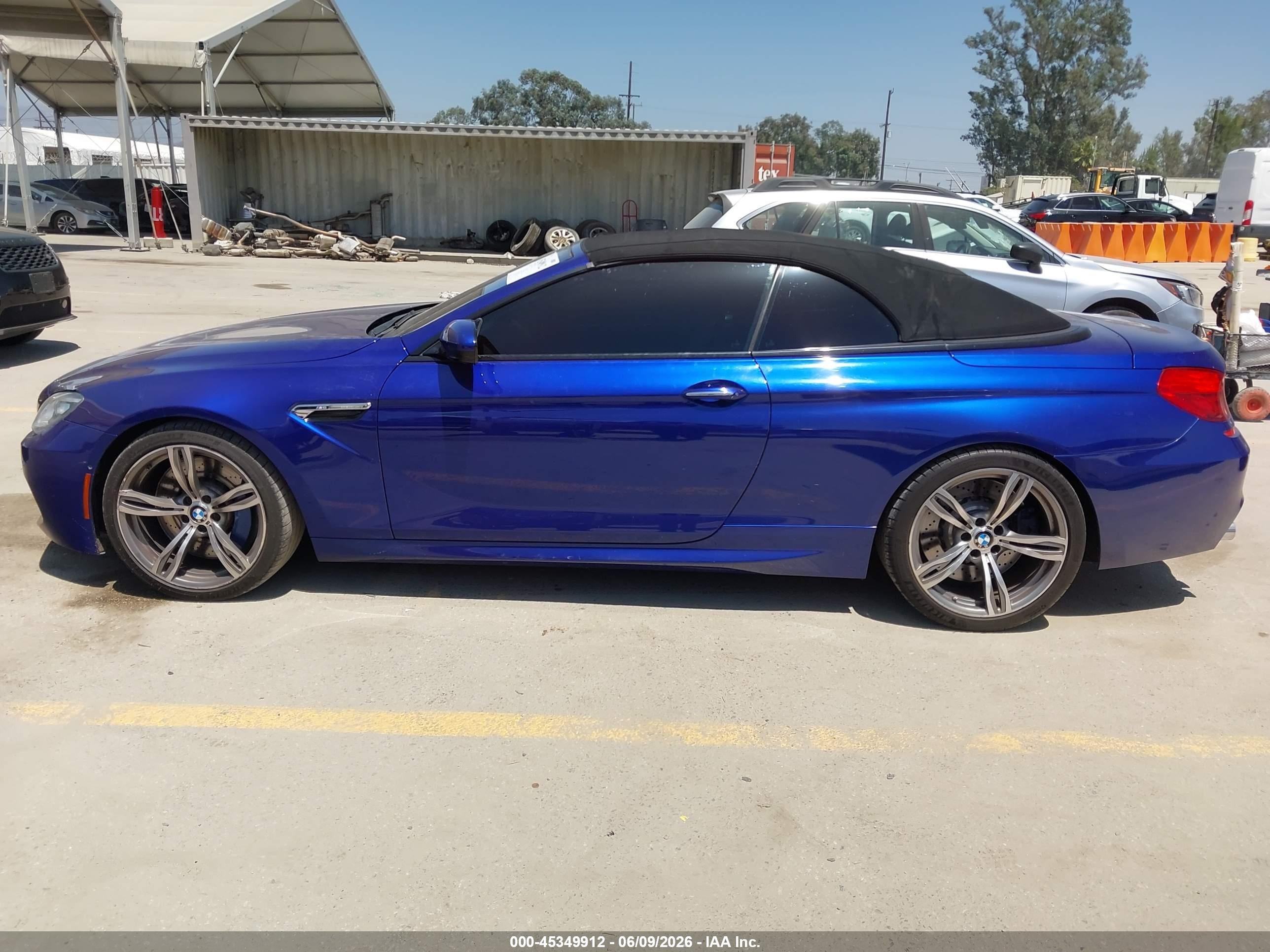 2012 Bmw M6   Blue vin: WBSLZ9C59CC985506