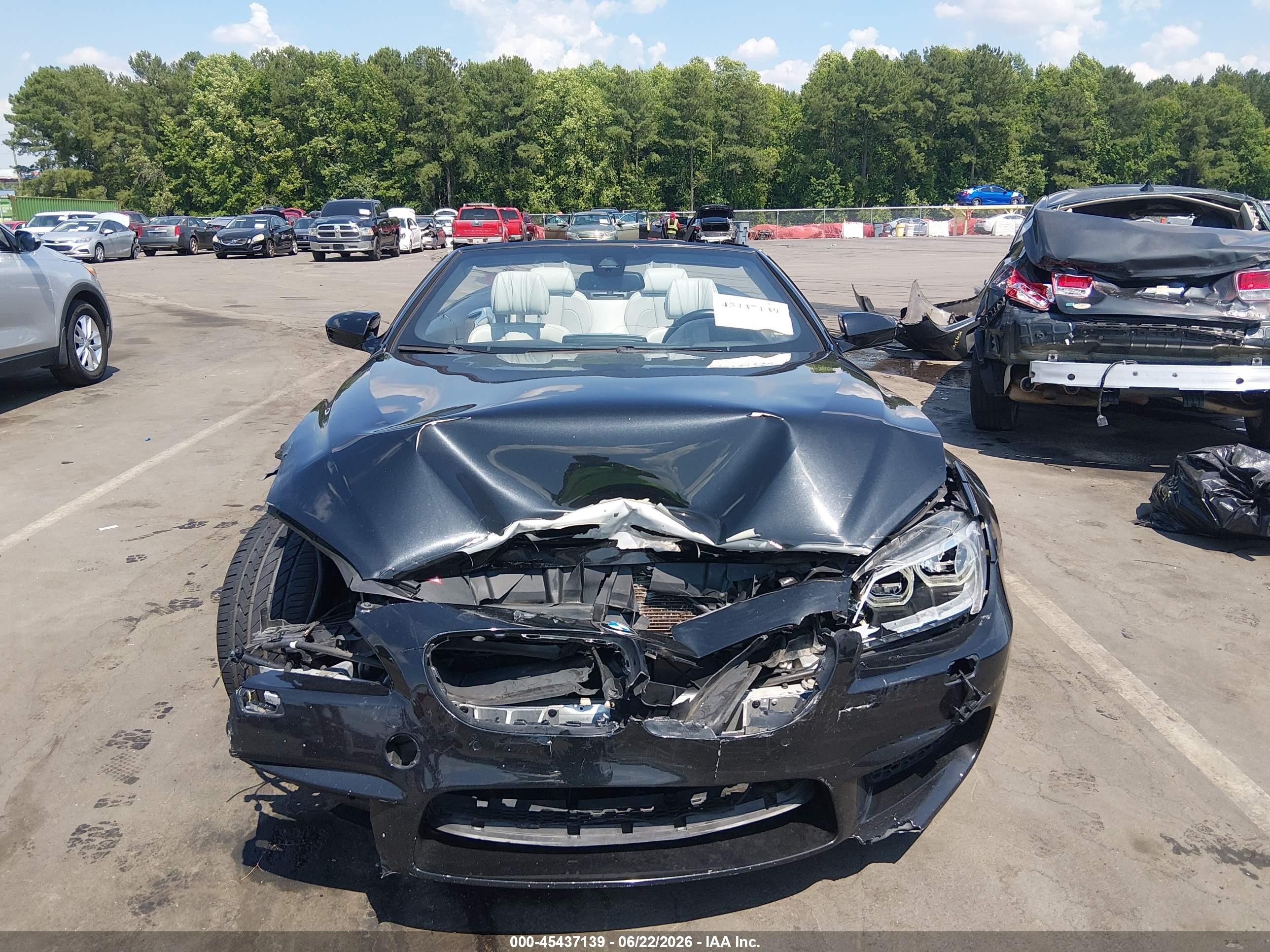 2015 Bmw M6   Черный vin: WBSLZ9C5XFD651449
