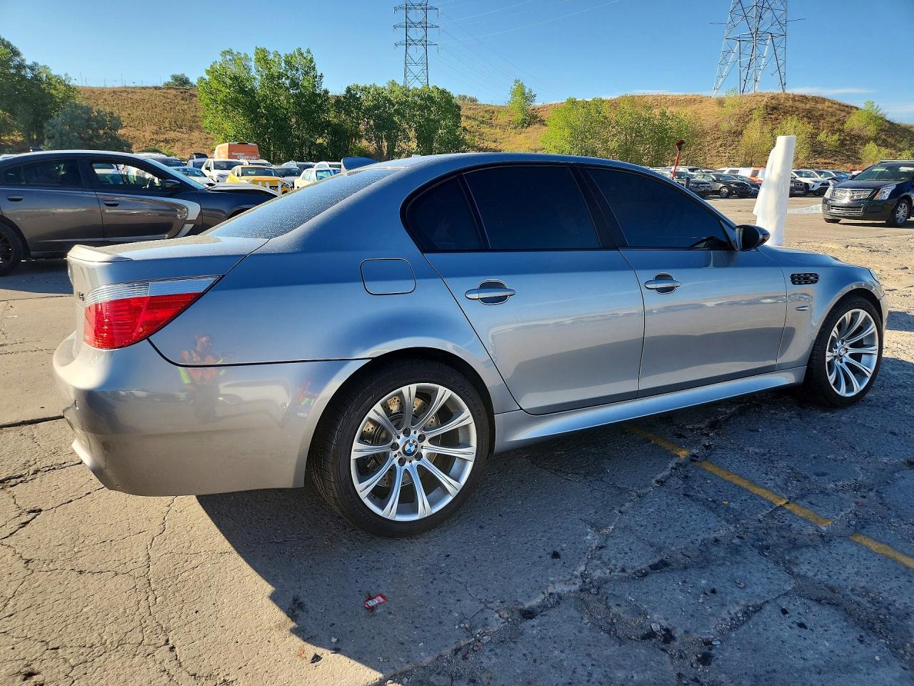 2006 Bmw M5 Silver vin: WBSNB93516B581994