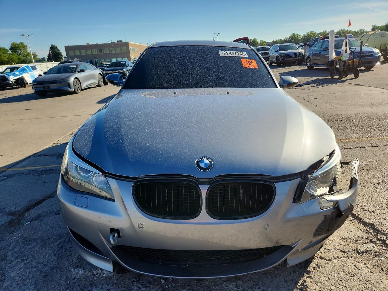 2006 Bmw M5 Silver vin: WBSNB93516B581994