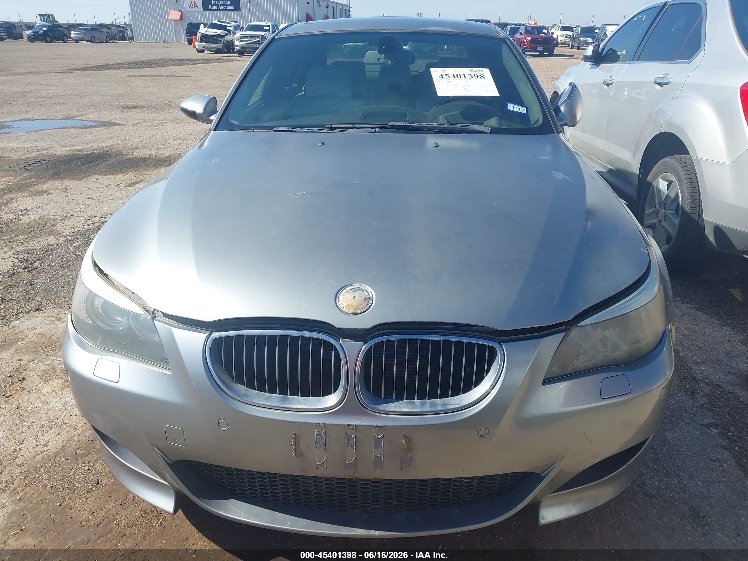 2006 Bmw M5   Silver vin: WBSNB93536B581964
