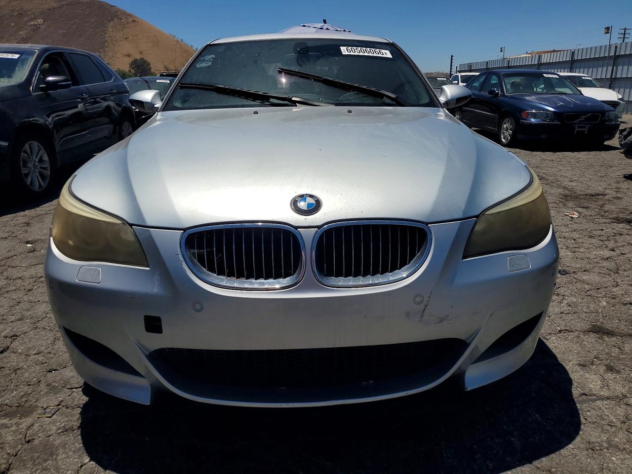 2006 Bmw M5 Silver vin: WBSNB93556B583179