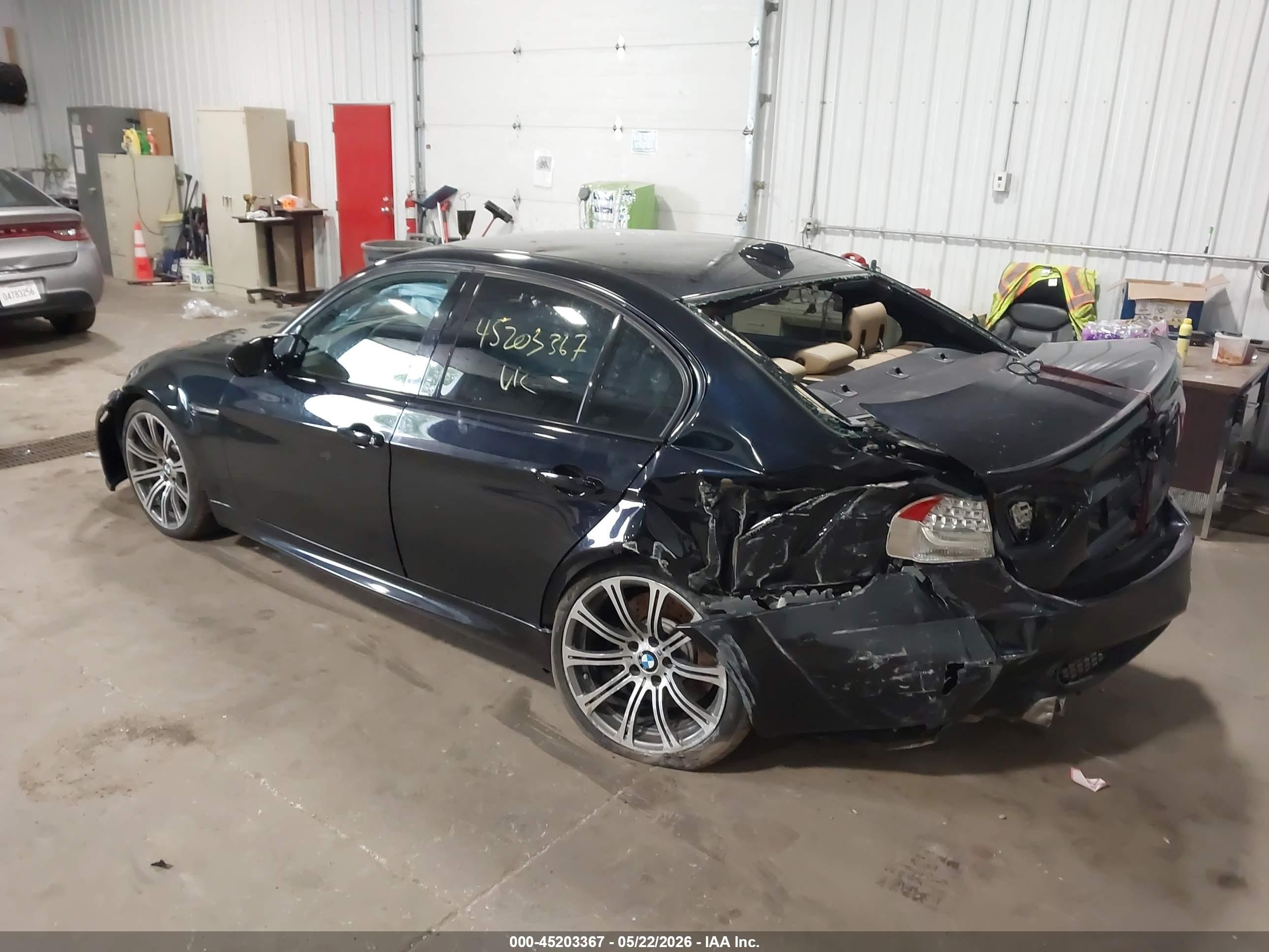 2009 Bmw M3 Dark Blue vin: WBSPM93509E201422