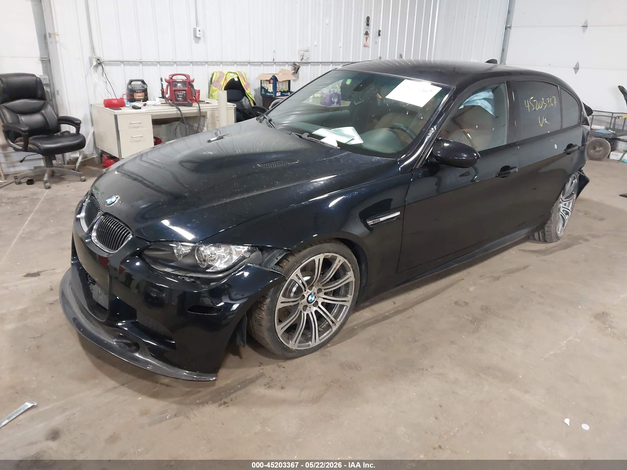 2009 Bmw M3 Dark Blue vin: WBSPM93509E201422