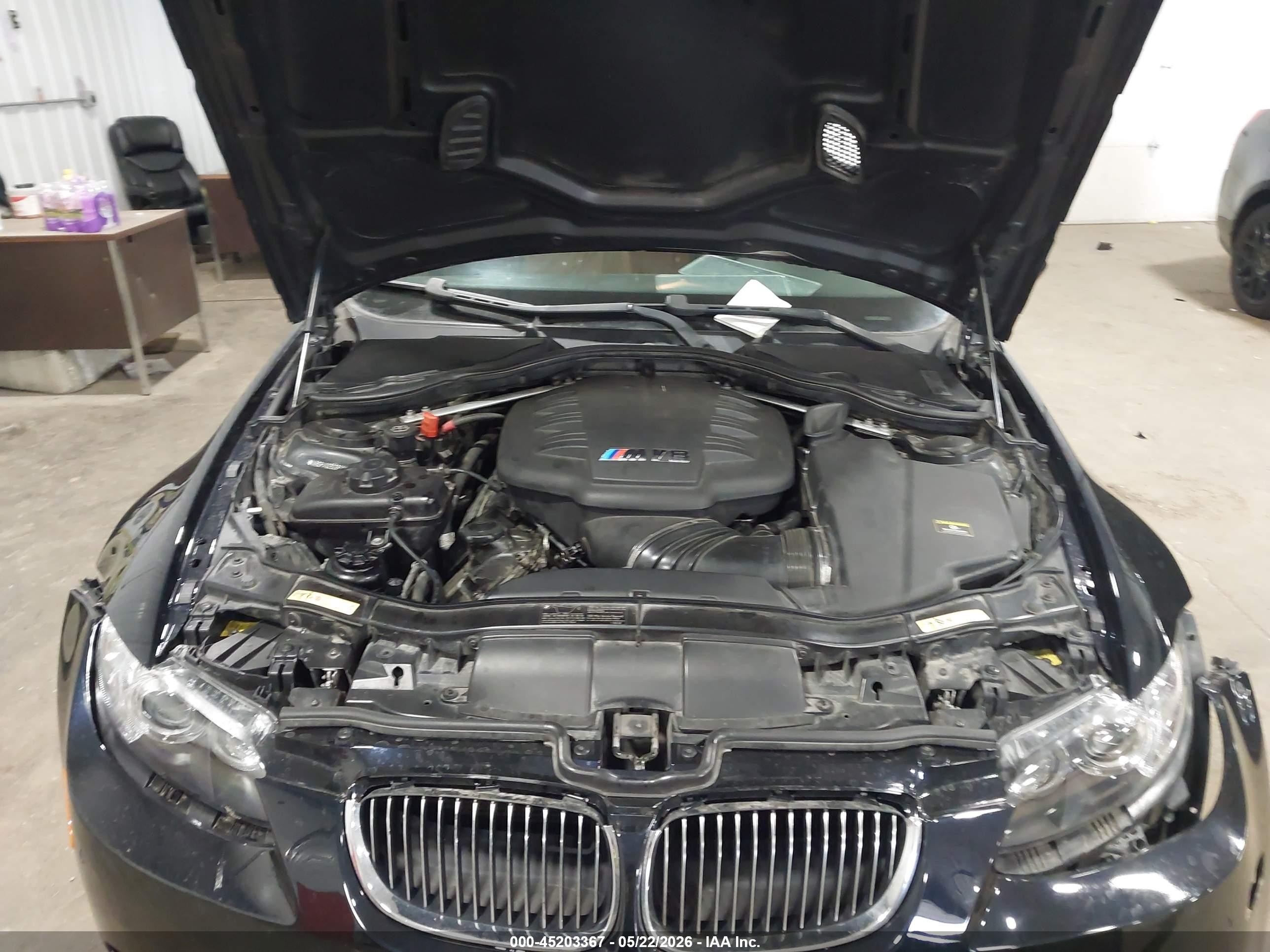 2009 Bmw M3 Dark Blue vin: WBSPM93509E201422