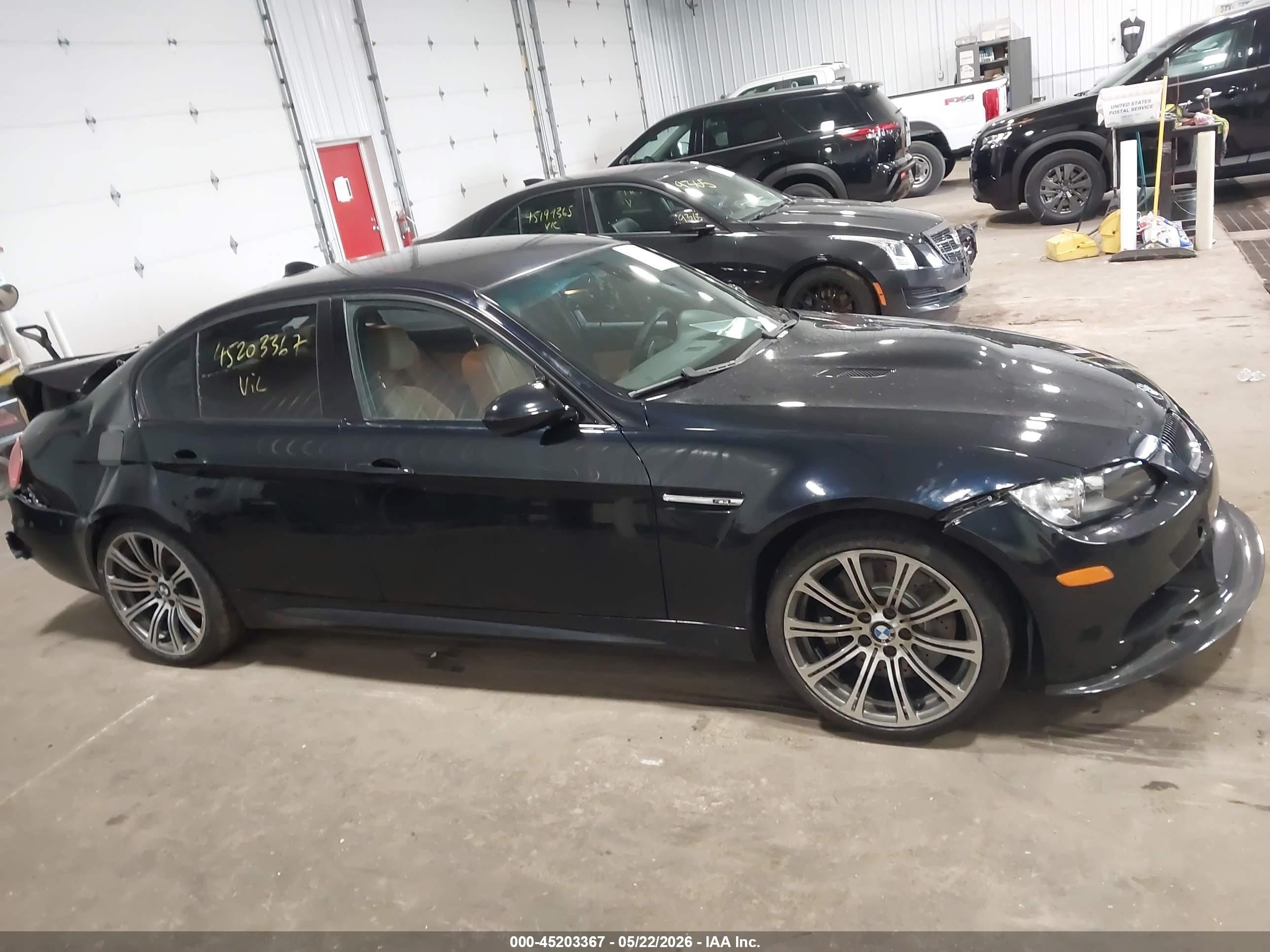 2009 Bmw M3 Dark Blue vin: WBSPM93509E201422