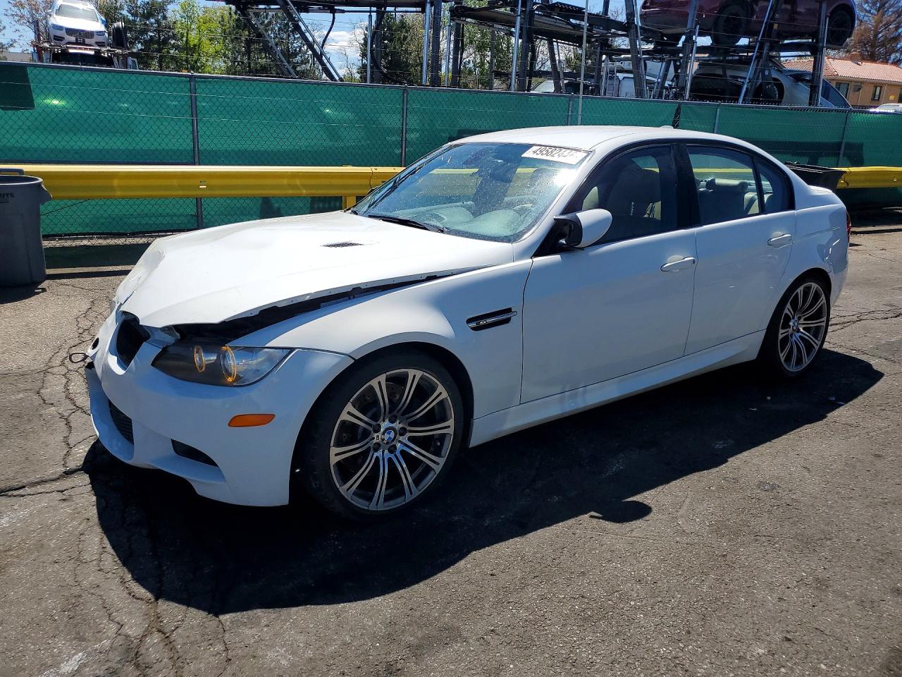 2011 Bmw M3 White vin: WBSPM9C50BE203354