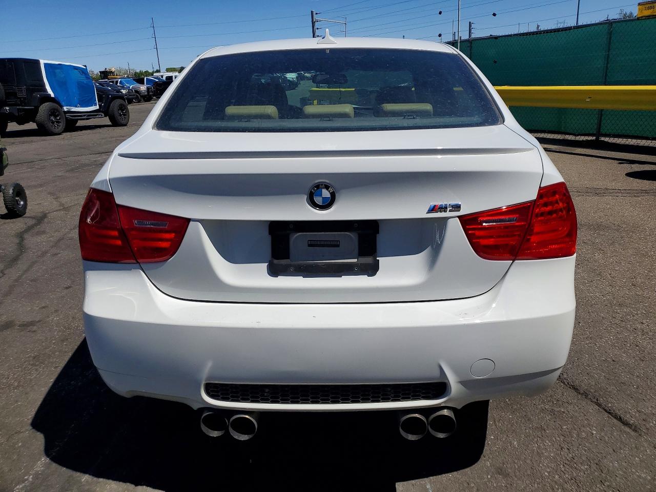 2011 Bmw M3 White vin: WBSPM9C50BE203354