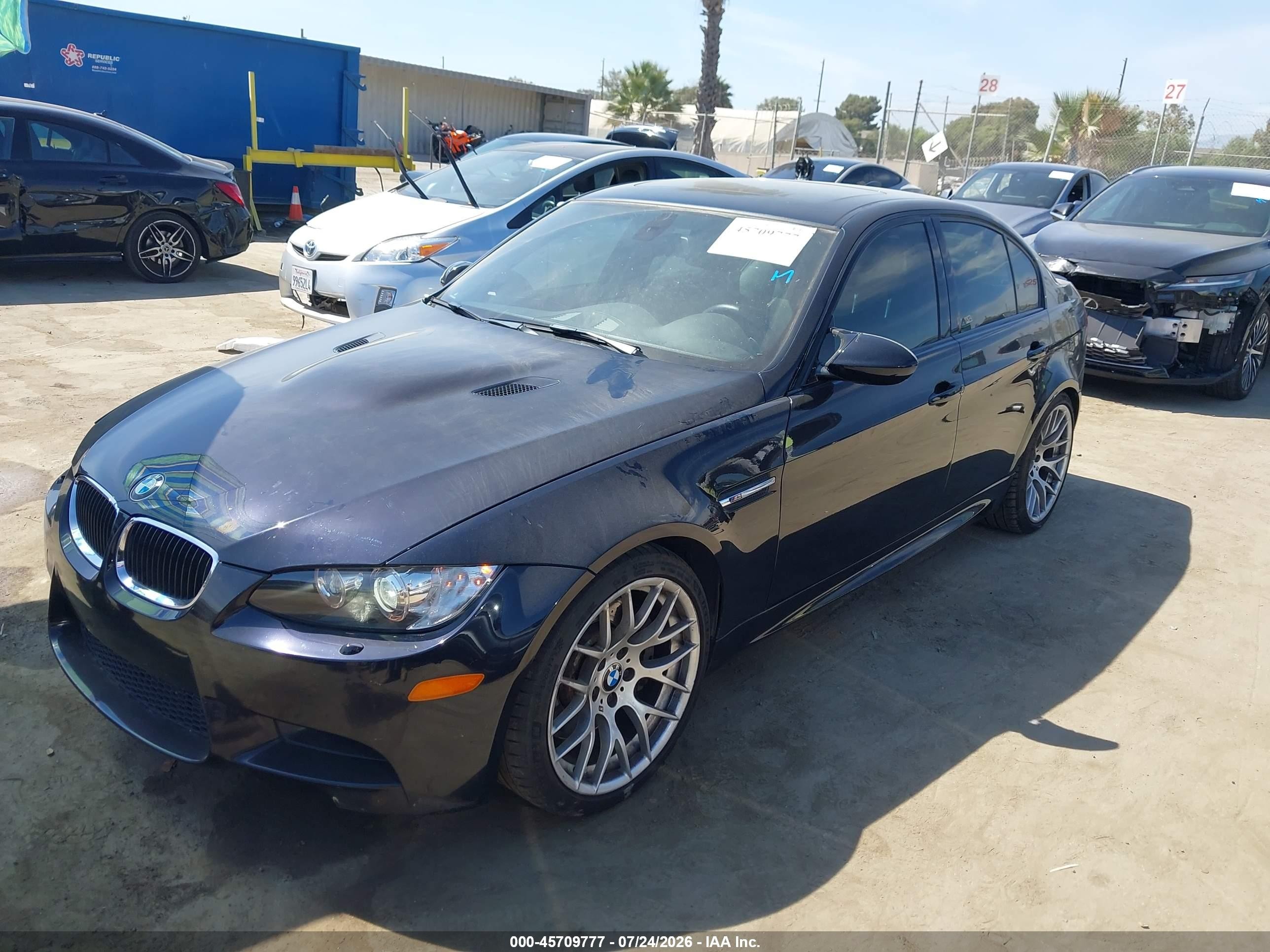 2011 Bmw M3 Black vin: WBSPM9C56BE699051