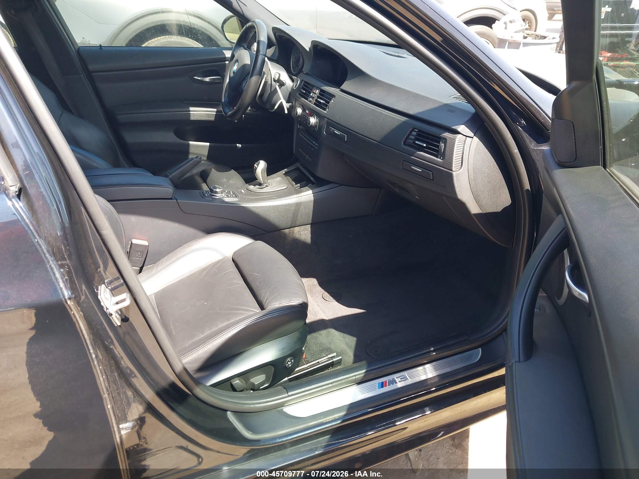 2011 Bmw M3 Black vin: WBSPM9C56BE699051