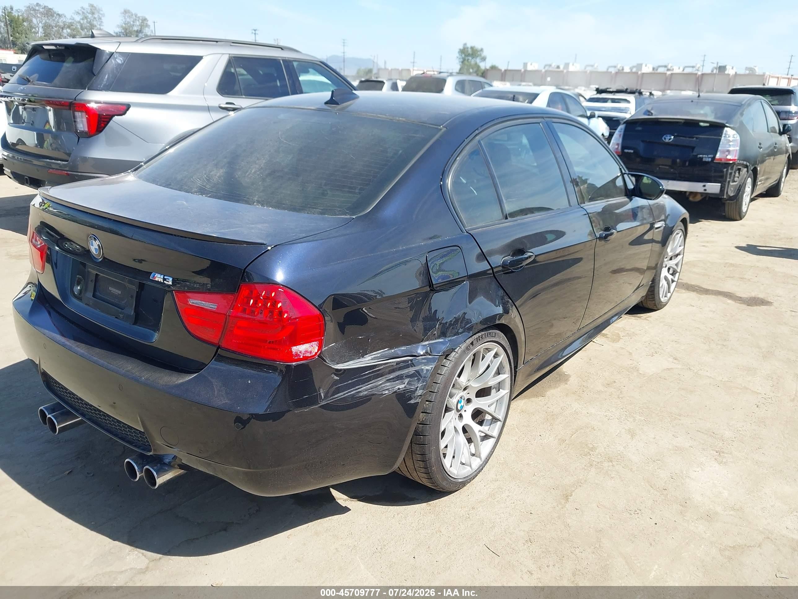2011 Bmw M3 Black vin: WBSPM9C56BE699051
