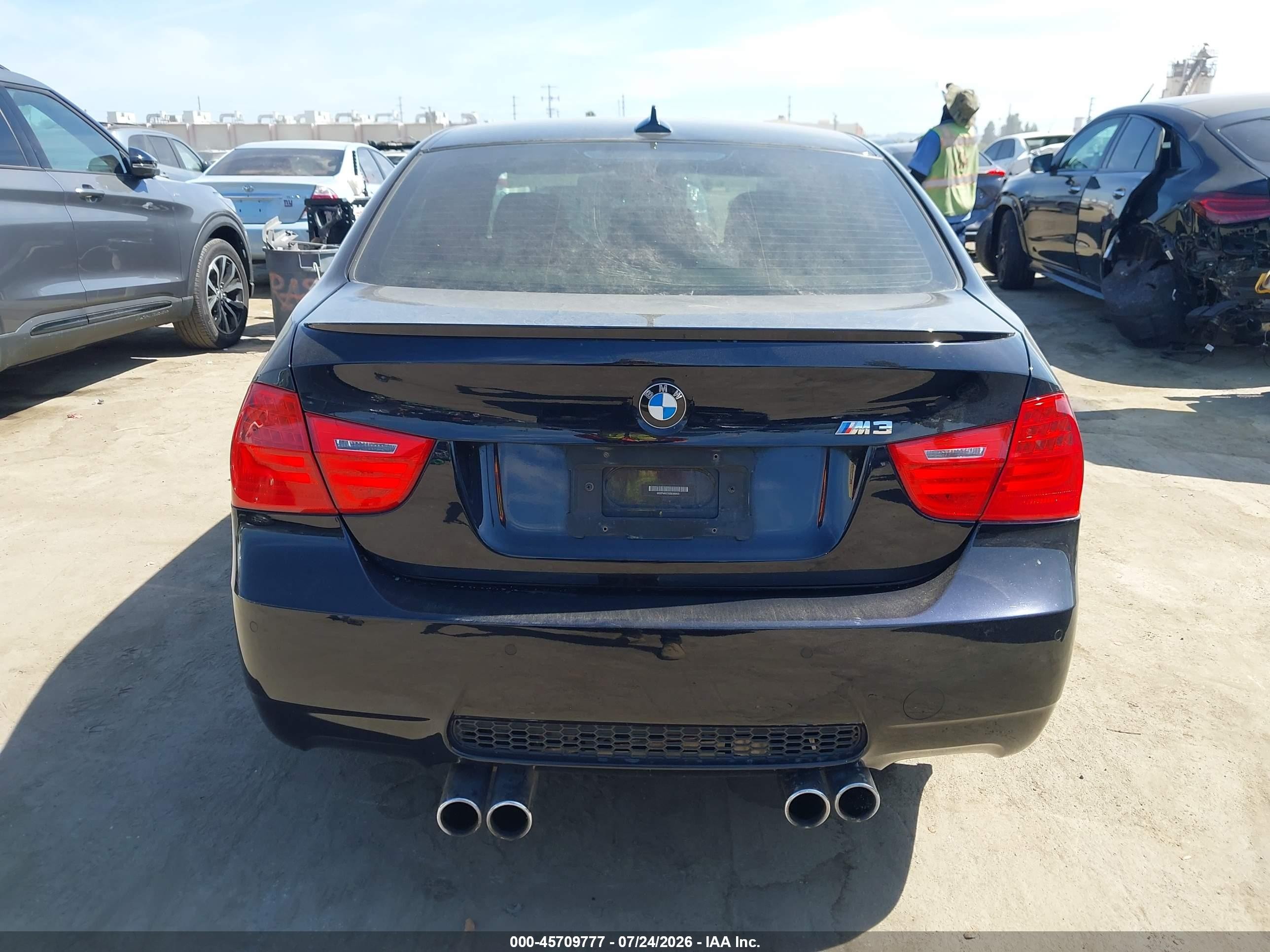 2011 Bmw M3 Black vin: WBSPM9C56BE699051