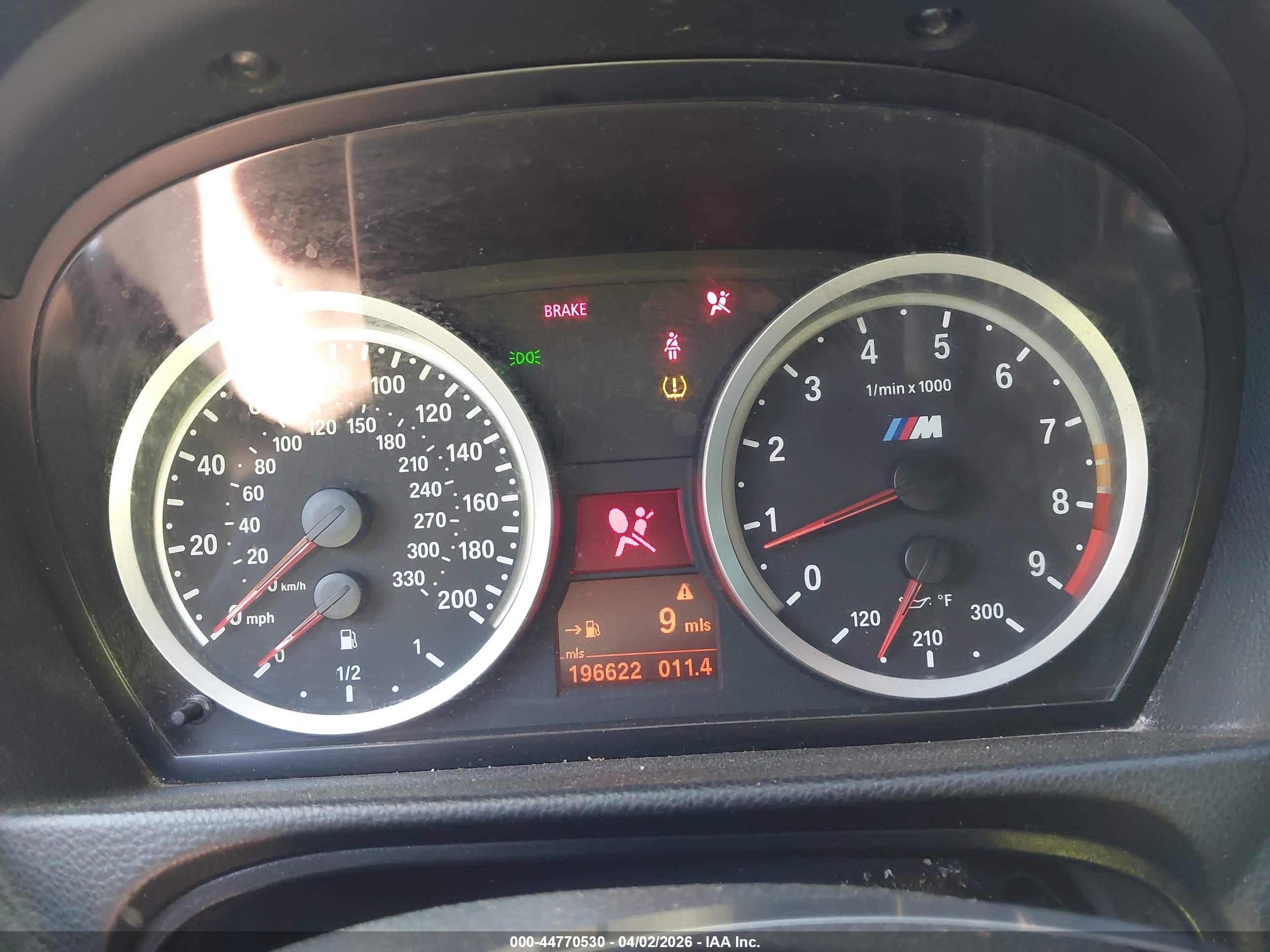2008 Bmw M3   Gray vin: WBSVA93528E041767