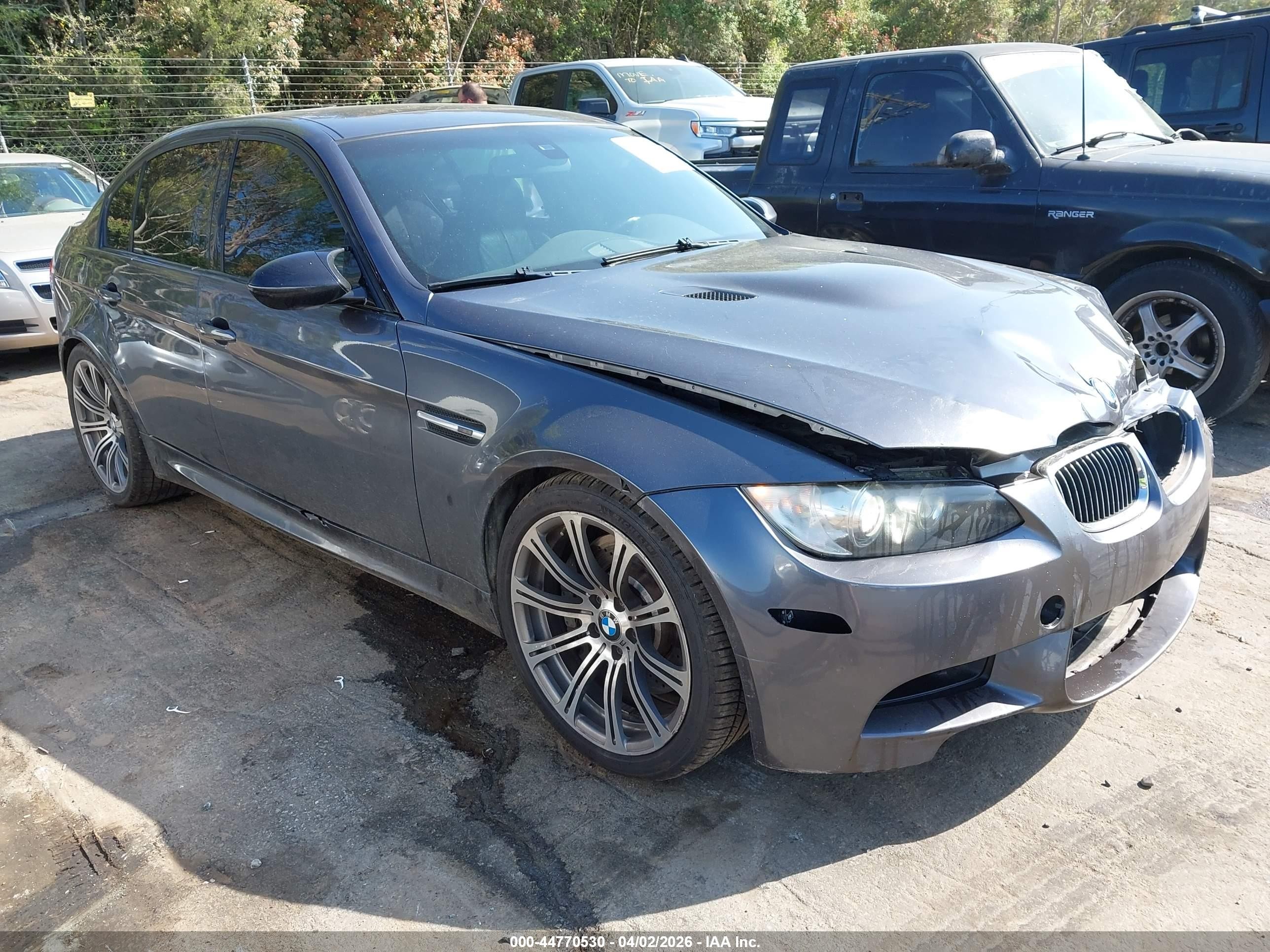 2008 Bmw M3   Gray vin: WBSVA93528E041767