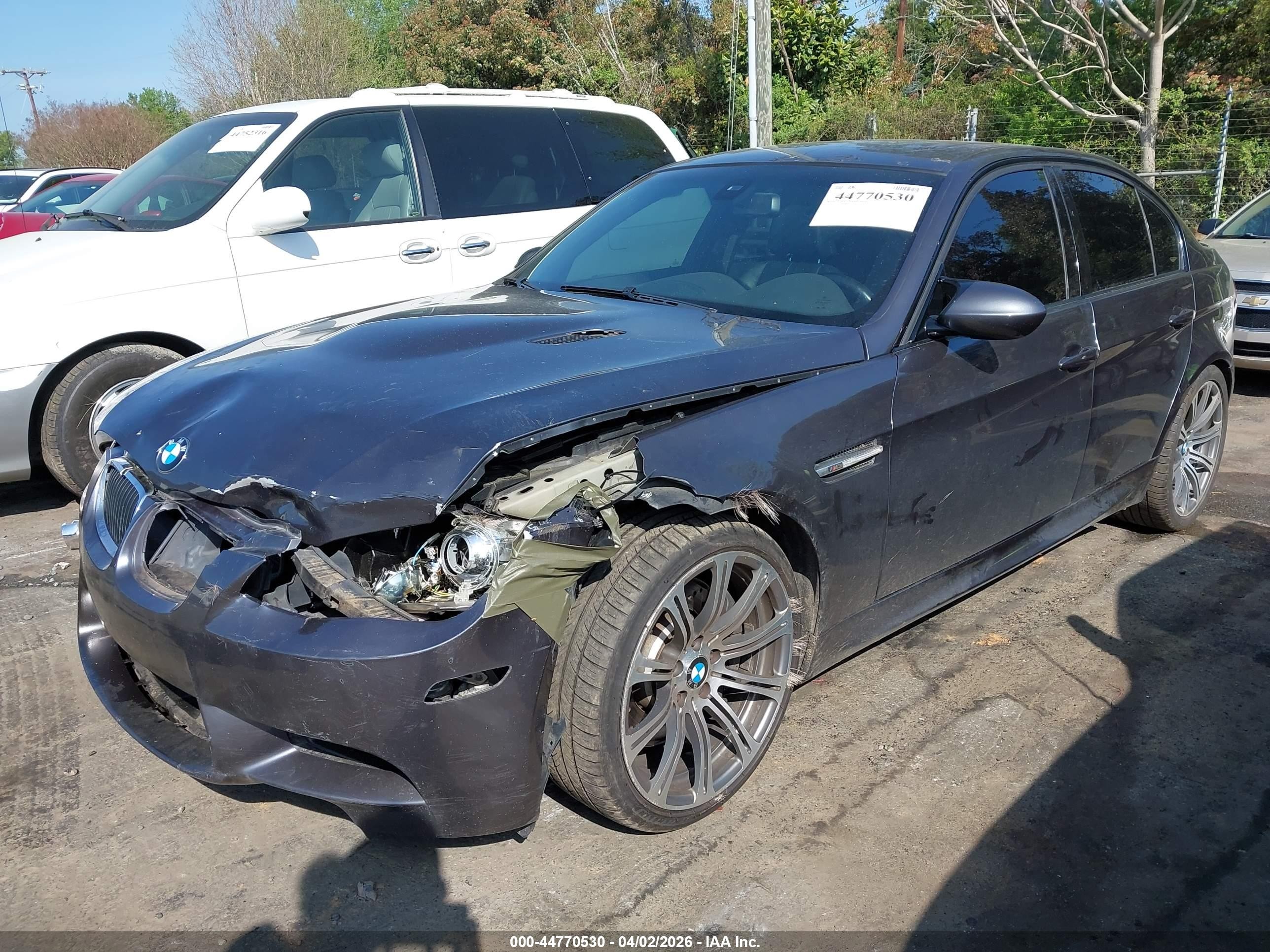 2008 Bmw M3   Gray vin: WBSVA93528E041767