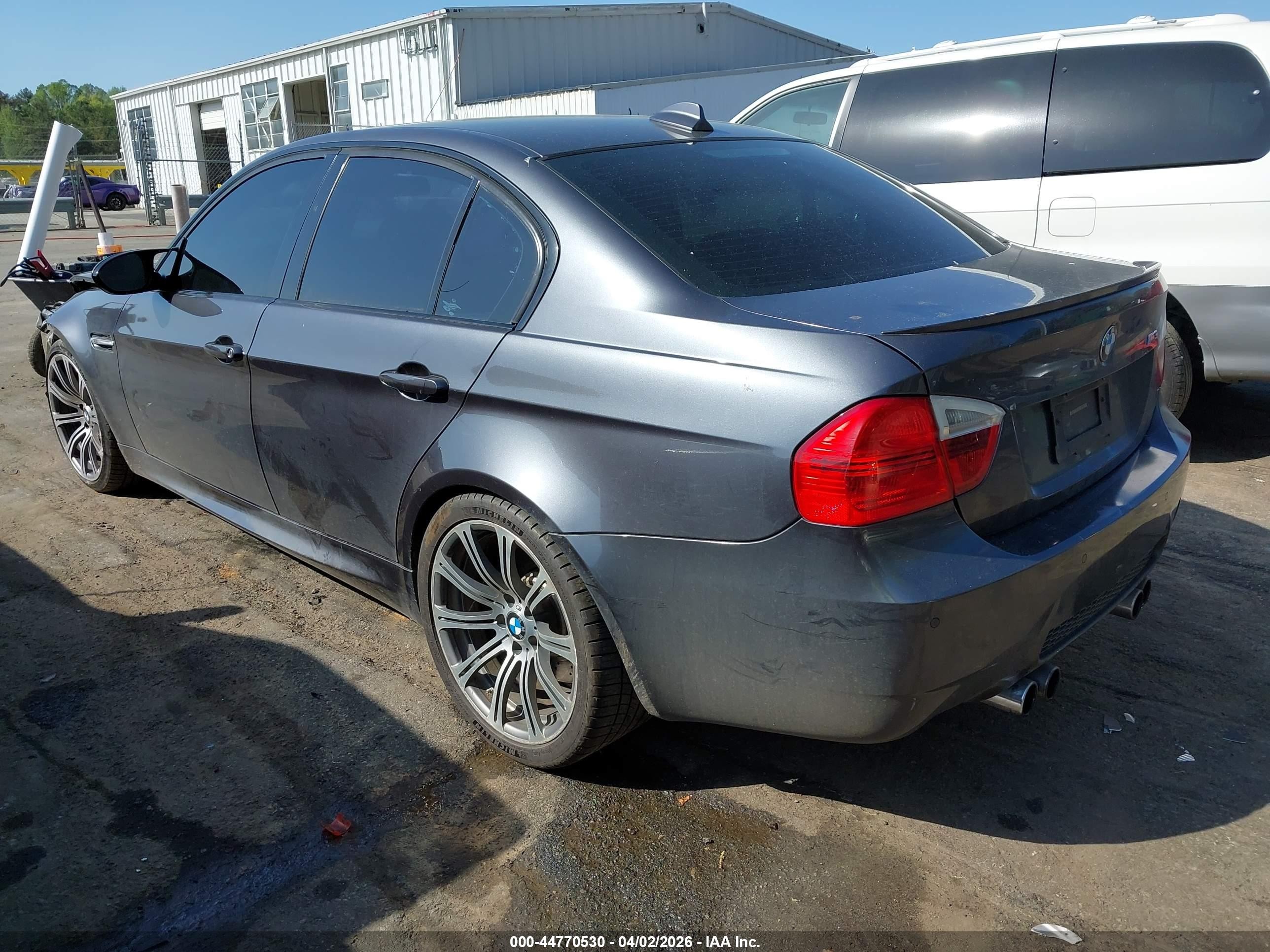 2008 Bmw M3   Gray vin: WBSVA93528E041767