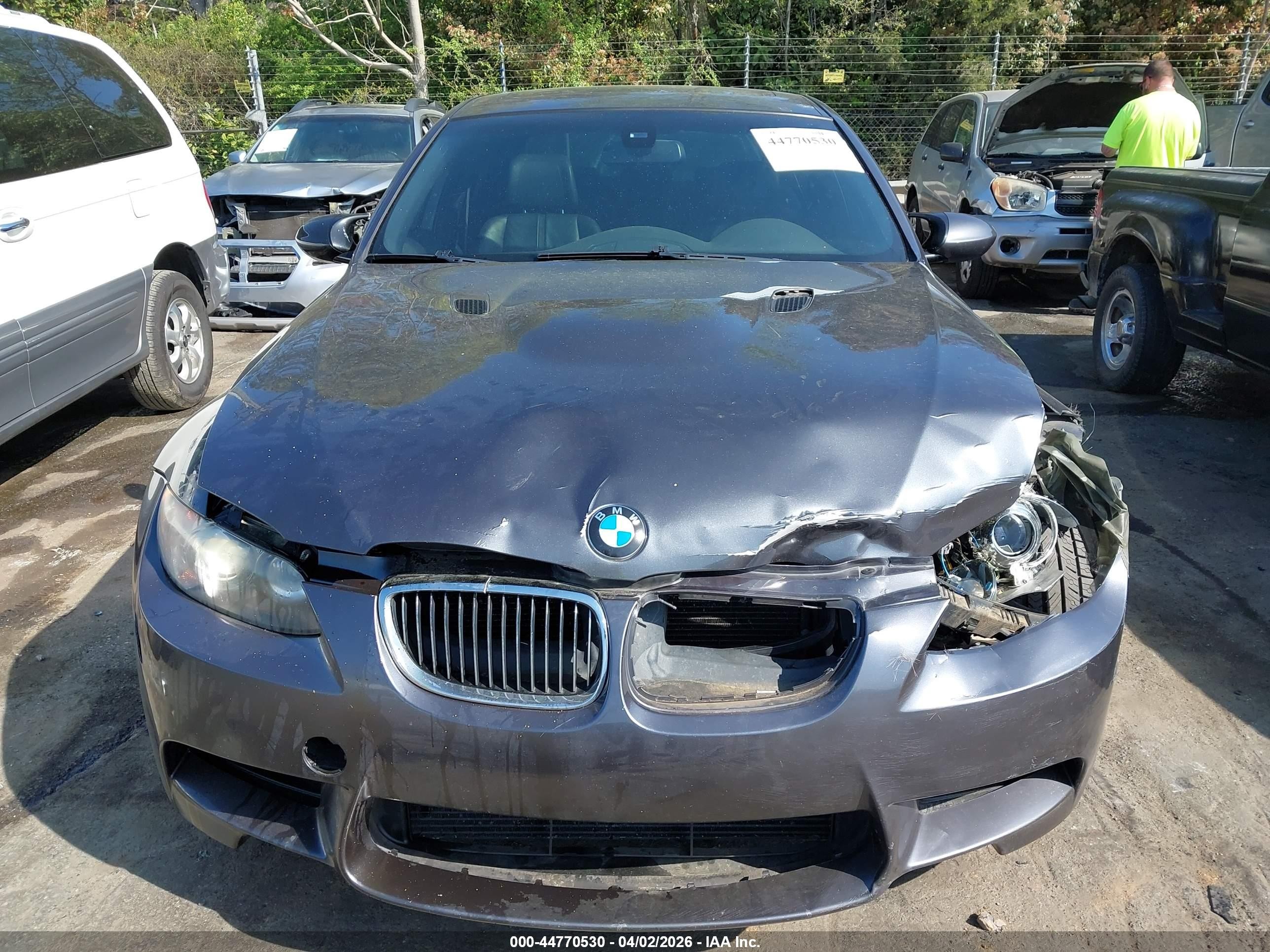 2008 Bmw M3   Gray vin: WBSVA93528E041767