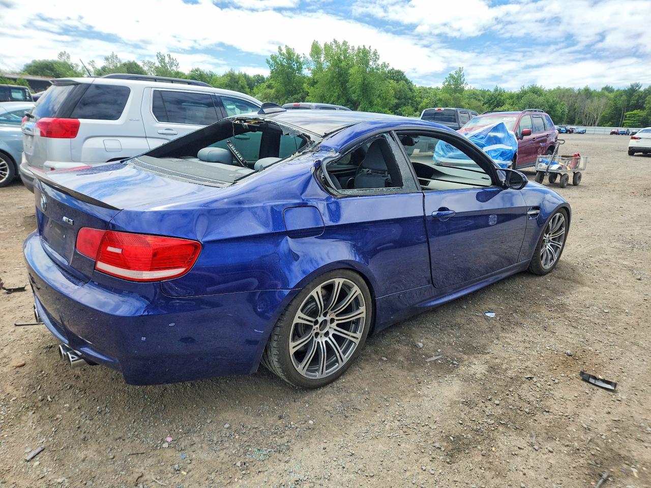 2008 Bmw M3 Синий vin: WBSWD93538PY39484