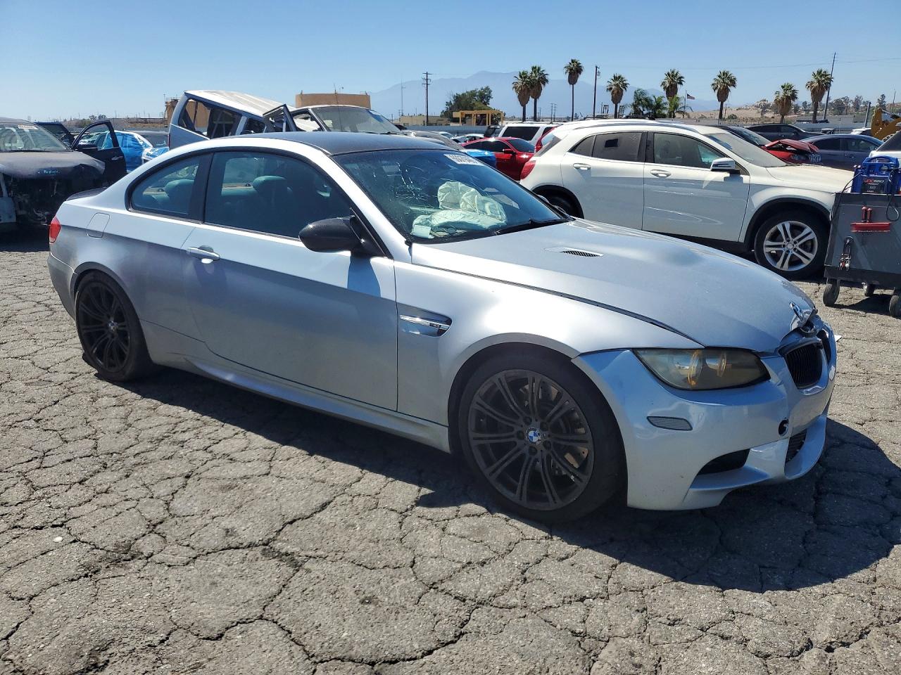 2009 Bmw M3 Silver vin: WBSWD93549PY43836